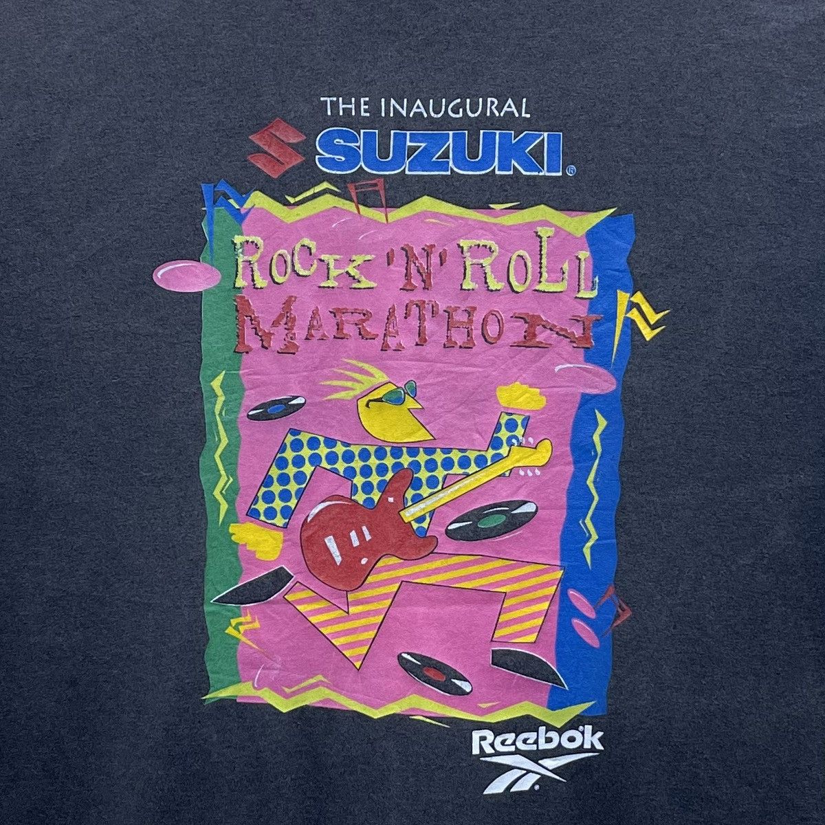 Vintage Vintage 90s Reebok Suzuki Rock & Roll Marathon Finisher Size US L / EU 52-54 / 3 - 2 Thumbnail