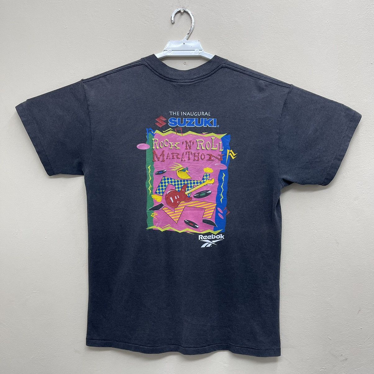 Vintage Vintage 90s Reebok Suzuki Rock & Roll Marathon Finisher Size US L / EU 52-54 / 3 - 1 Thumbnail