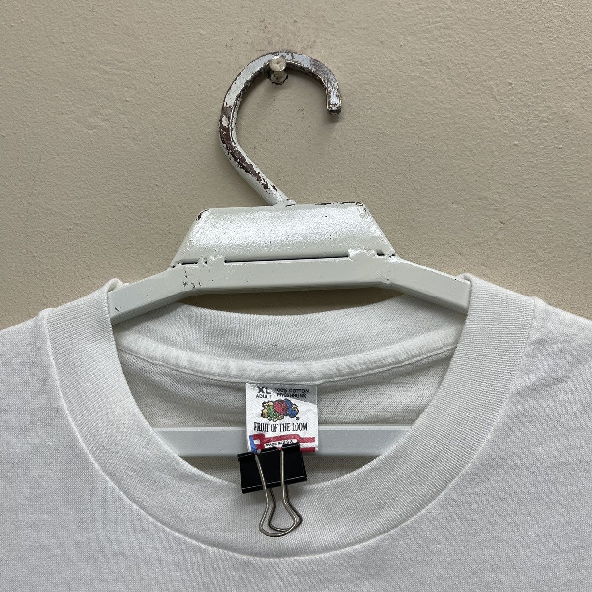 Fruit Of The Loom × Vintage Vintage 90s T-Shirt Best Dad Hands Down Promo Shirt Size US XL / EU 56 / 4 - 4 Thumbnail