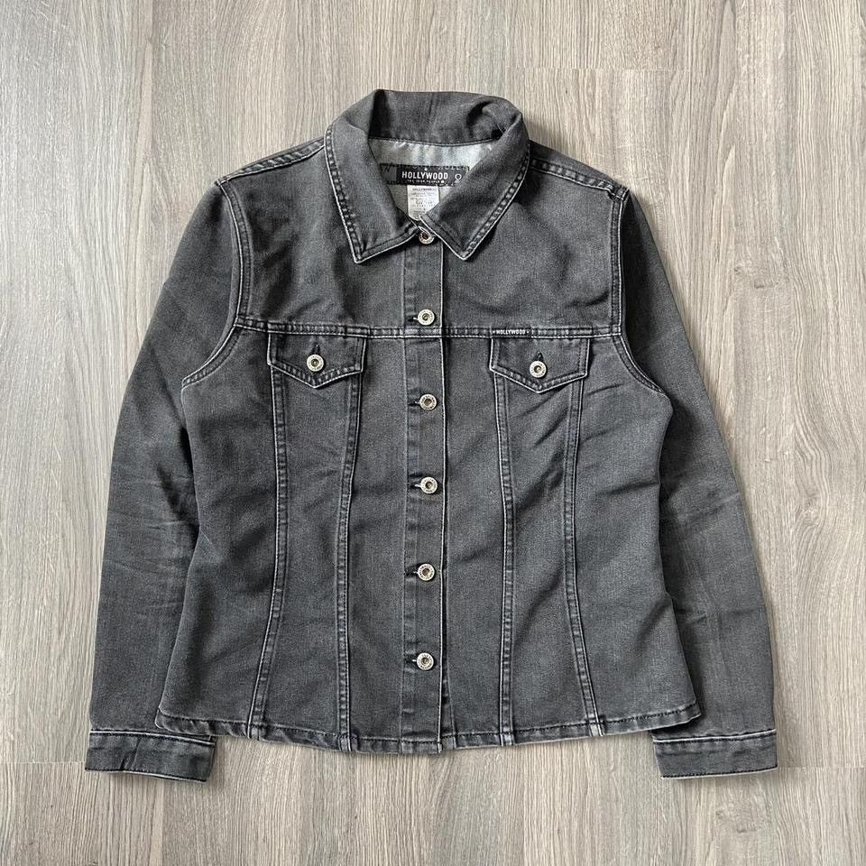 Vintage Vintage 1990s Faded Grey Denim Jacket Size L / US 10 / IT 46 - 1 Thumbnail
