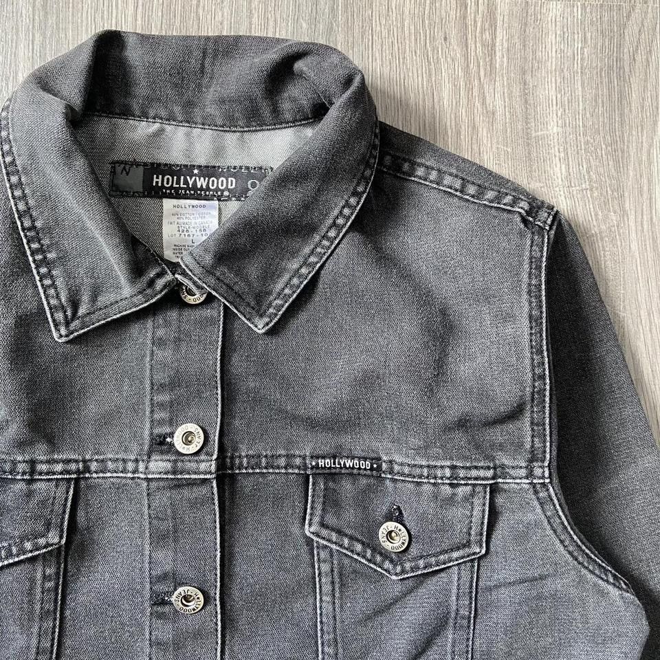 Vintage Vintage 1990s Faded Grey Denim Jacket Size L / US 10 / IT 46 - 2 Thumbnail
