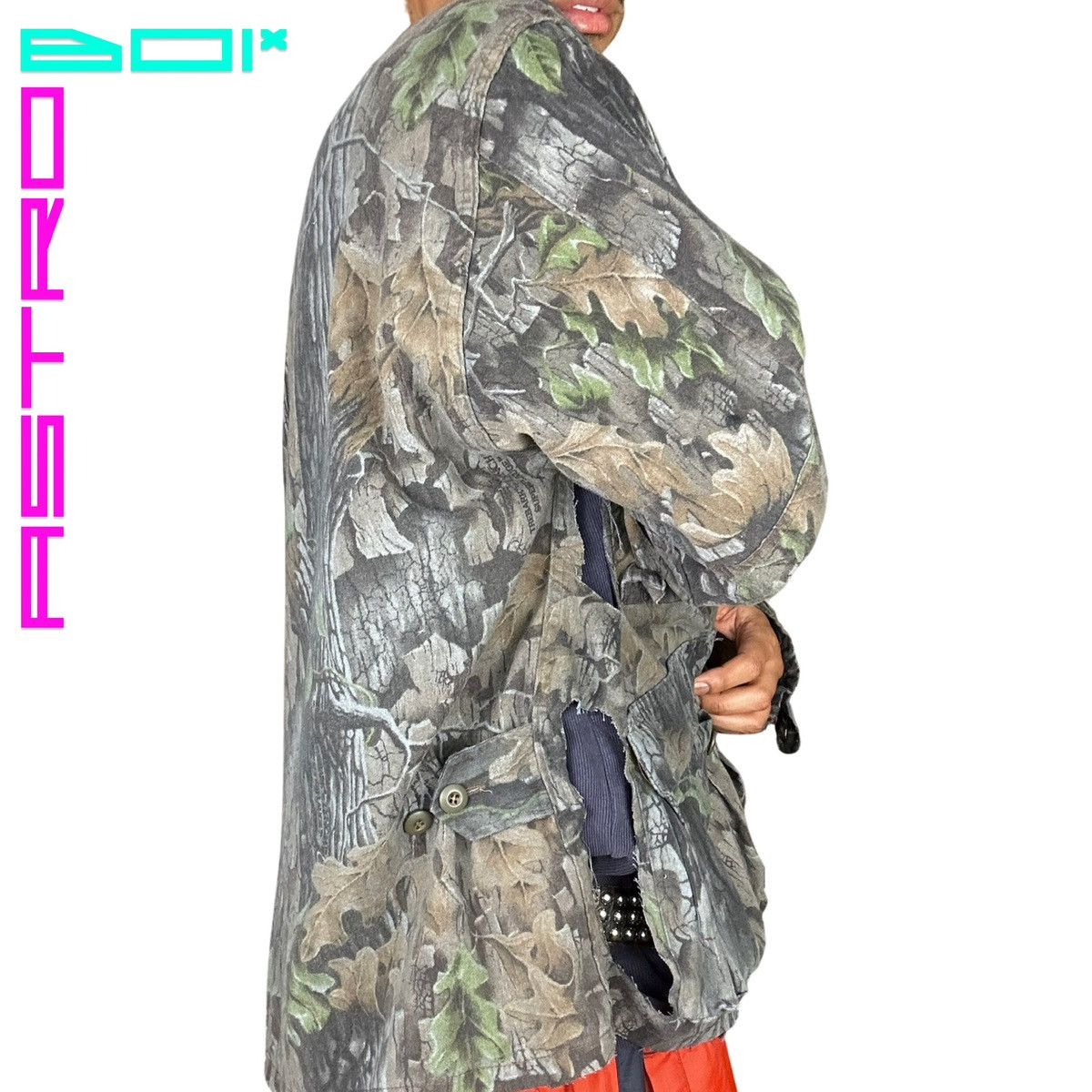 Vintage ASTROBOI* GRAY DECONSTRUCTED REAL TREE UTILITY JACKET _ XL Size US XL / EU 56 / 4 - 4 Thumbnail