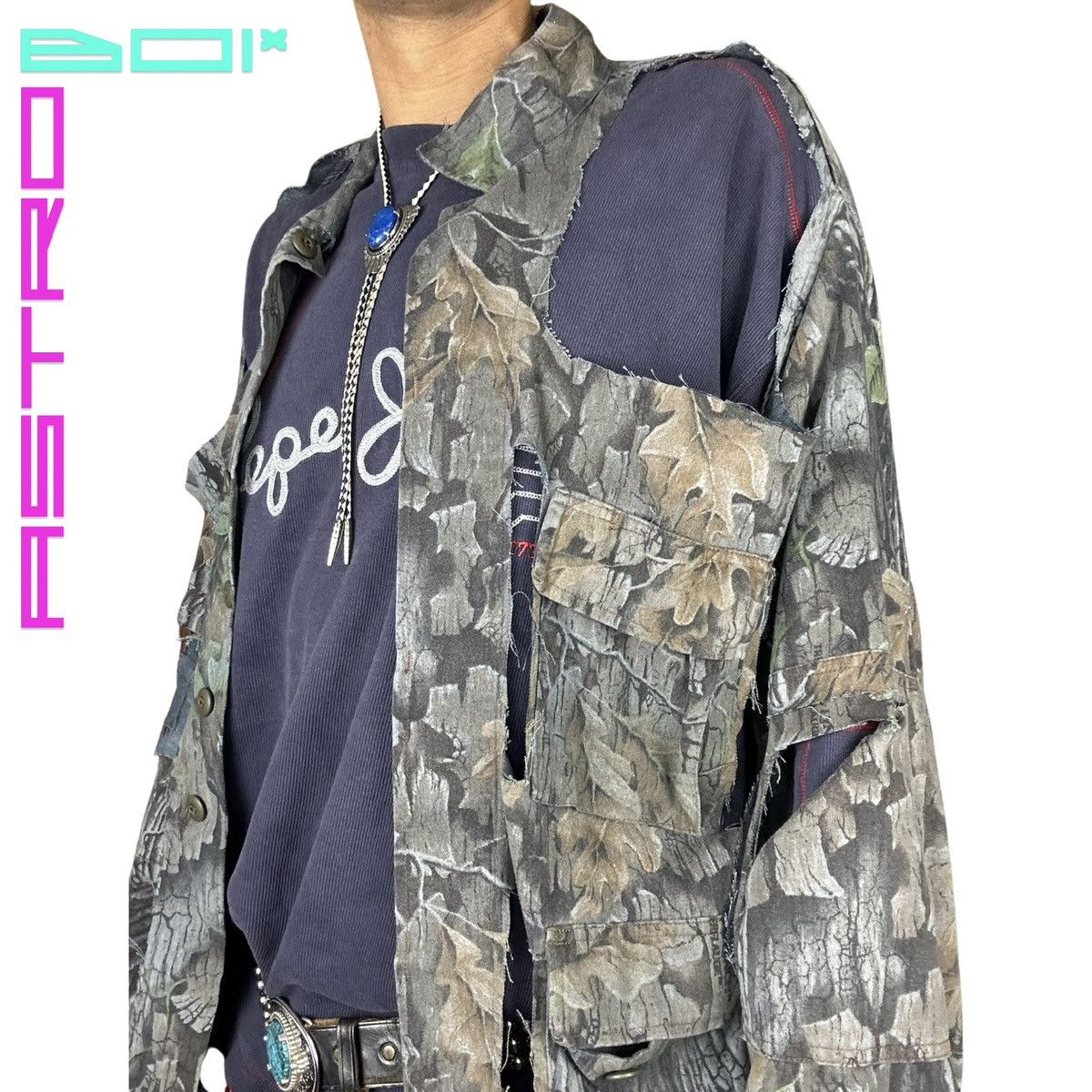 Vintage ASTROBOI* GRAY DECONSTRUCTED REAL TREE UTILITY JACKET _ XL Size US XL / EU 56 / 4 - 3 Thumbnail