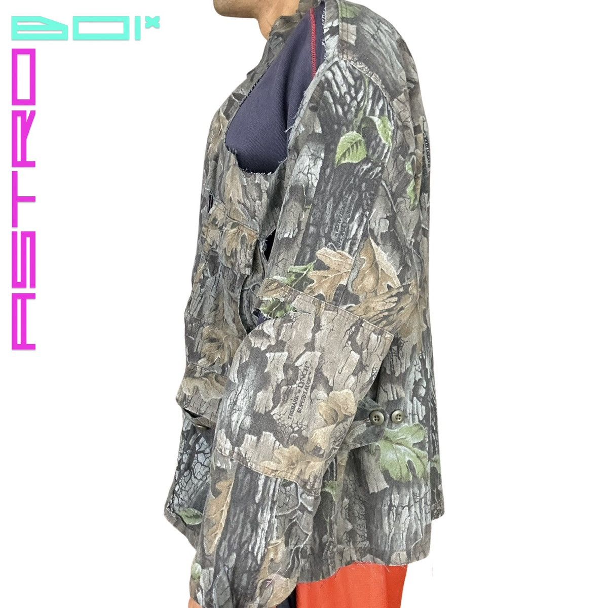 Vintage ASTROBOI* GRAY DECONSTRUCTED REAL TREE UTILITY JACKET _ XL Size US XL / EU 56 / 4 - 6 Thumbnail