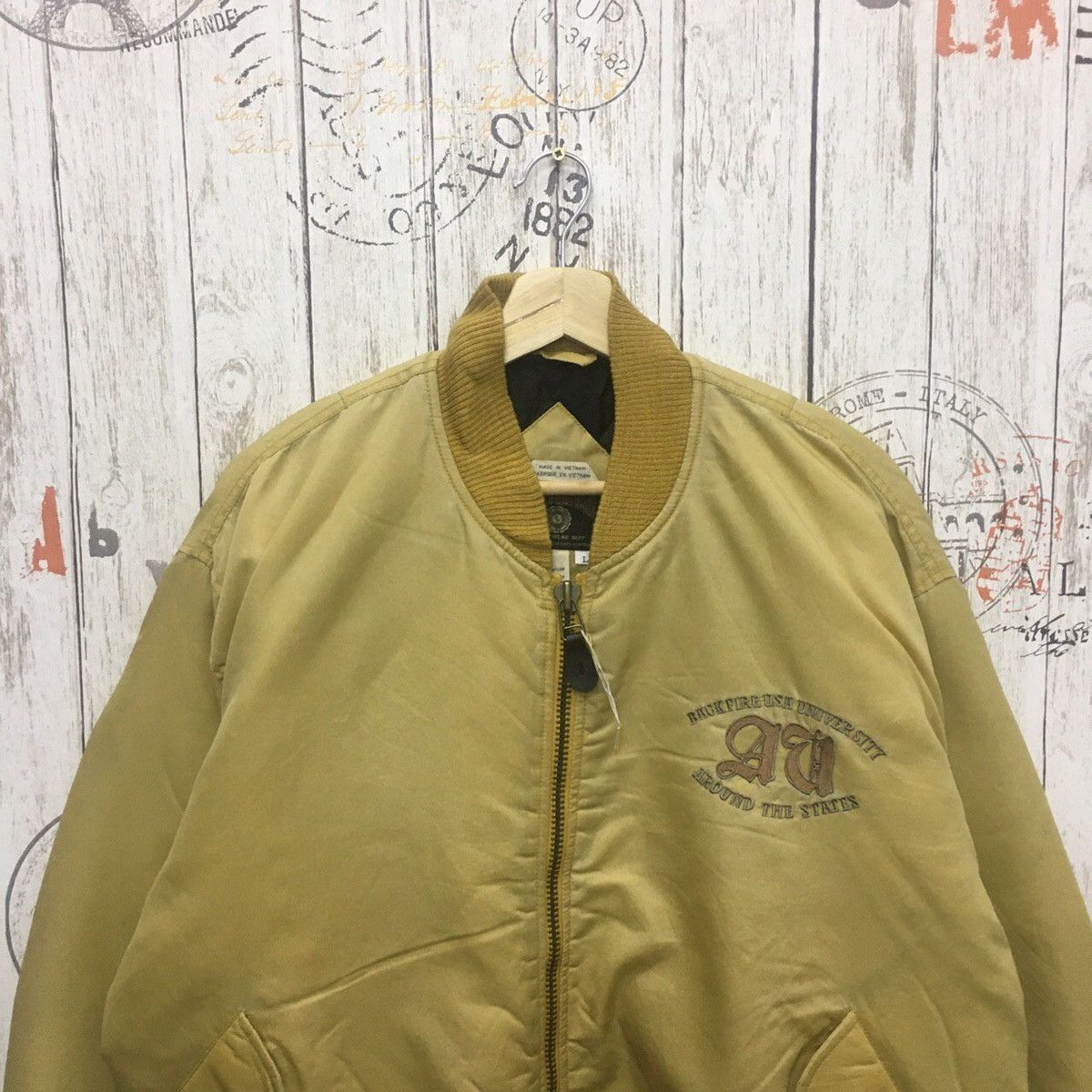 Vintage 🔥vintage back fire university usa bombers jackets Size US XL / EU 56 / 4 - 10 Thumbnail