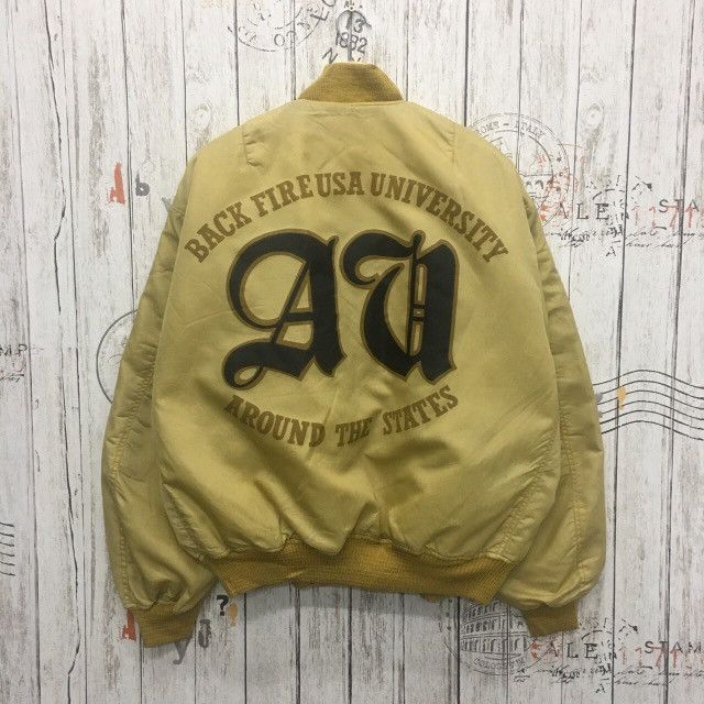 Vintage 🔥vintage back fire university usa bombers jackets Size US XL / EU 56 / 4 - 1 Thumbnail