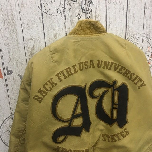 Vintage 🔥vintage back fire university usa bombers jackets Size US XL / EU 56 / 4 - 3 Thumbnail