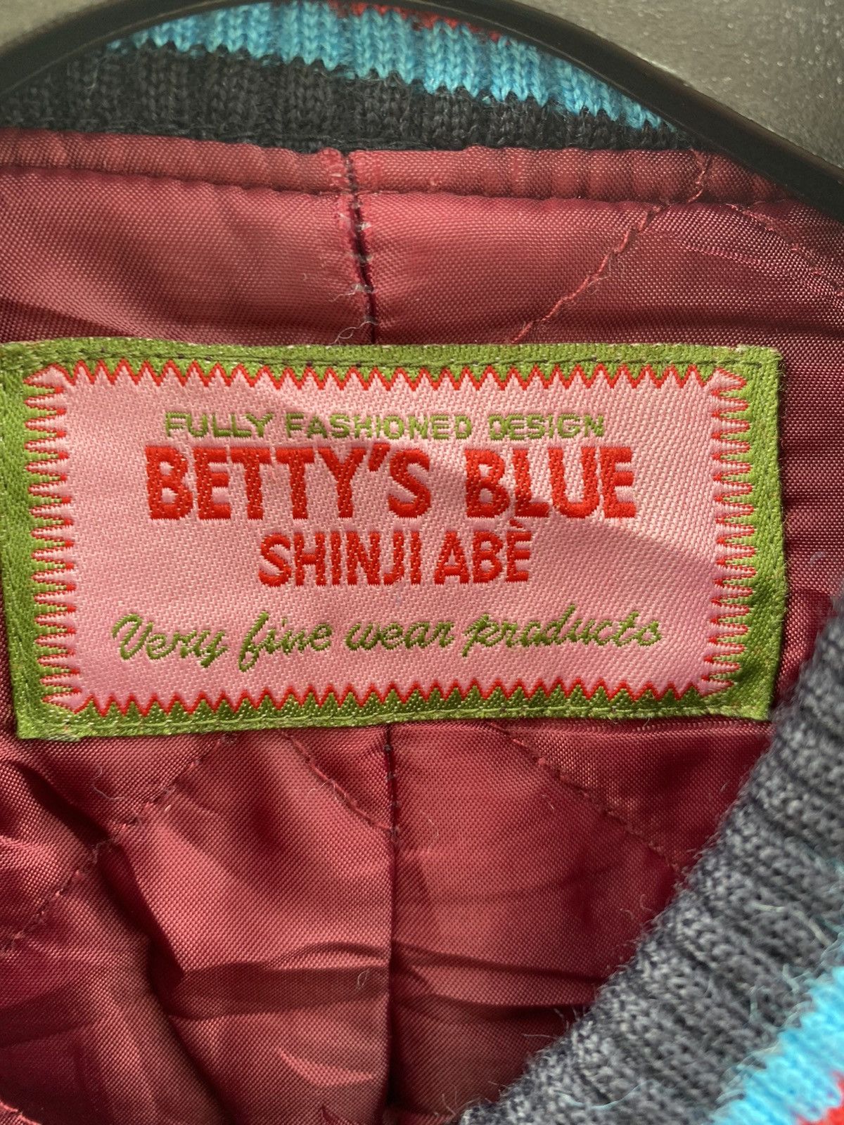 Japanese Brand × Vintage Vintage Betty’s Blue Shinji Abe Varsity Jacket Size US M / EU 48-50 / 2 - 9 Thumbnail