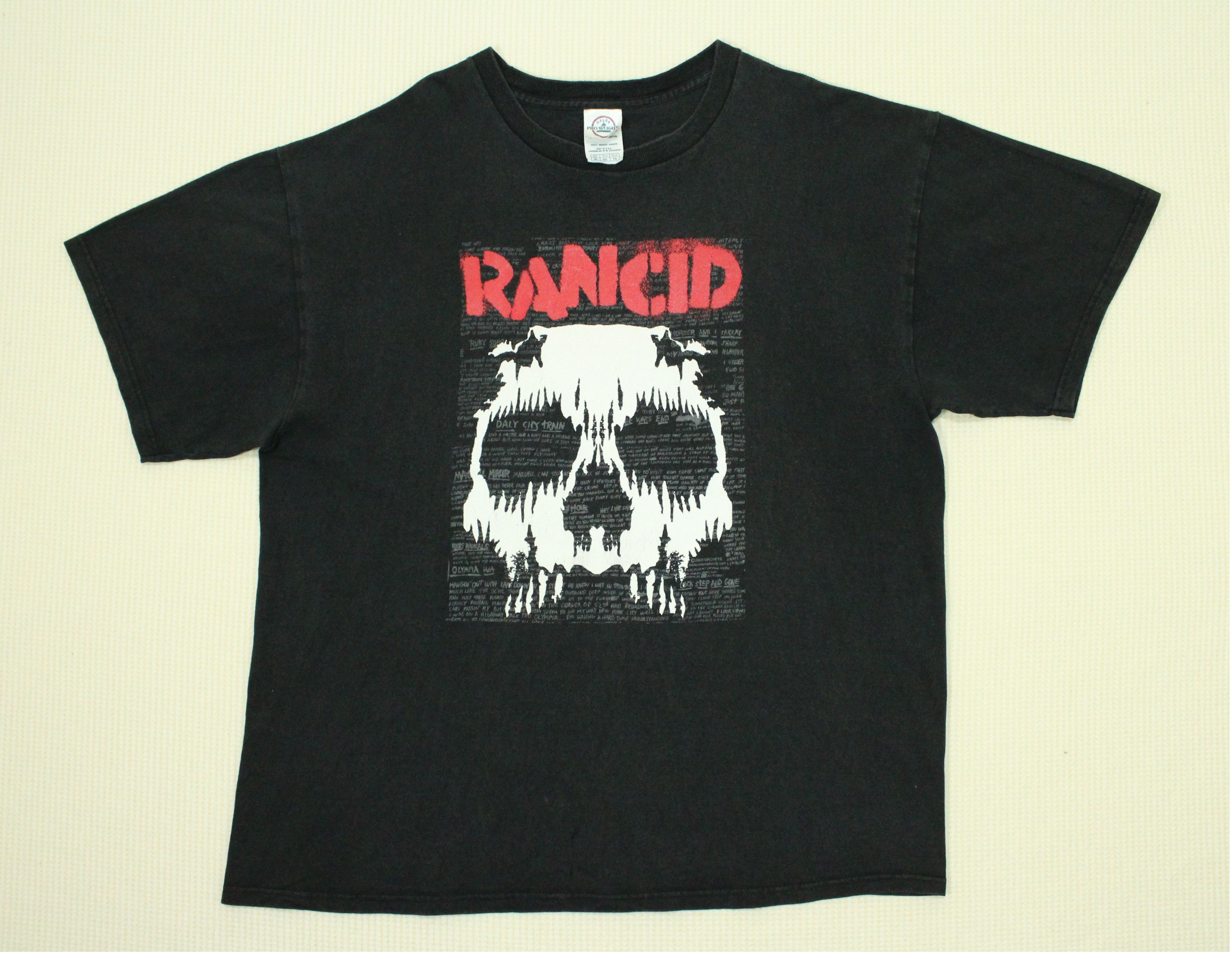 Band Tees Vintage 00s RANCID T Shirt Greenday Offspring RATM NOFX Size US XL / EU 56 / 4 - 3 Thumbnail