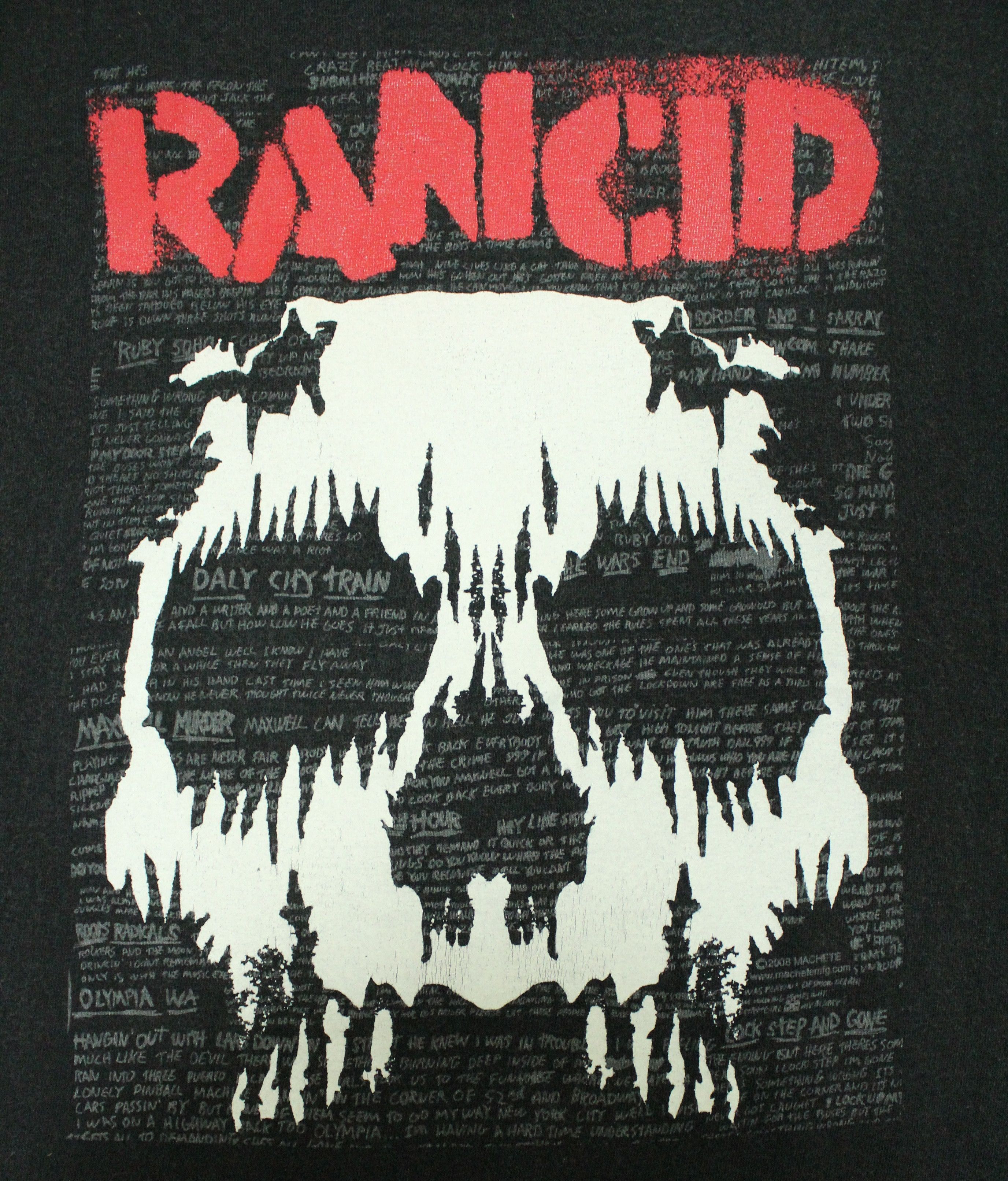 Band Tees Vintage 00s RANCID T Shirt Greenday Offspring RATM NOFX Size US XL / EU 56 / 4 - 4 Thumbnail