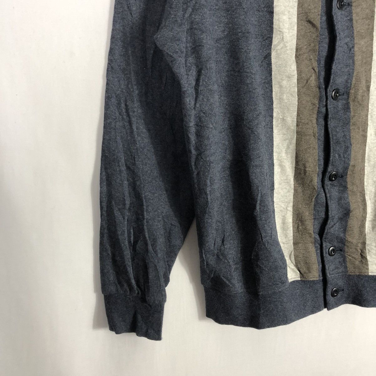 Aquascutum 🔥Rare🔥Aquascutum Stripes Casual Full Buttons Cardigans Size US S / EU 44-46 / 1 - 8 Thumbnail