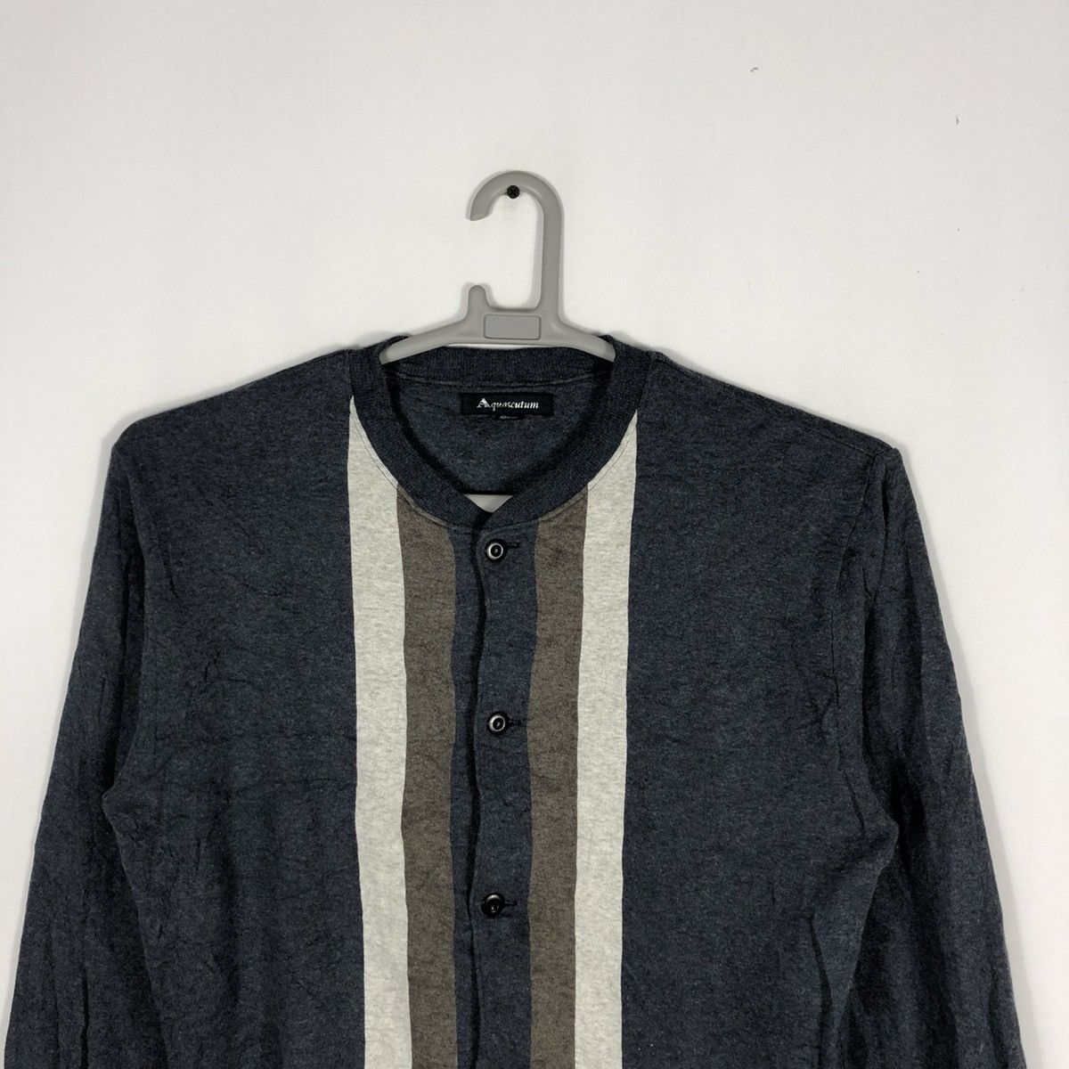 Aquascutum 🔥Rare🔥Aquascutum Stripes Casual Full Buttons Cardigans Size US S / EU 44-46 / 1 - 2 Thumbnail