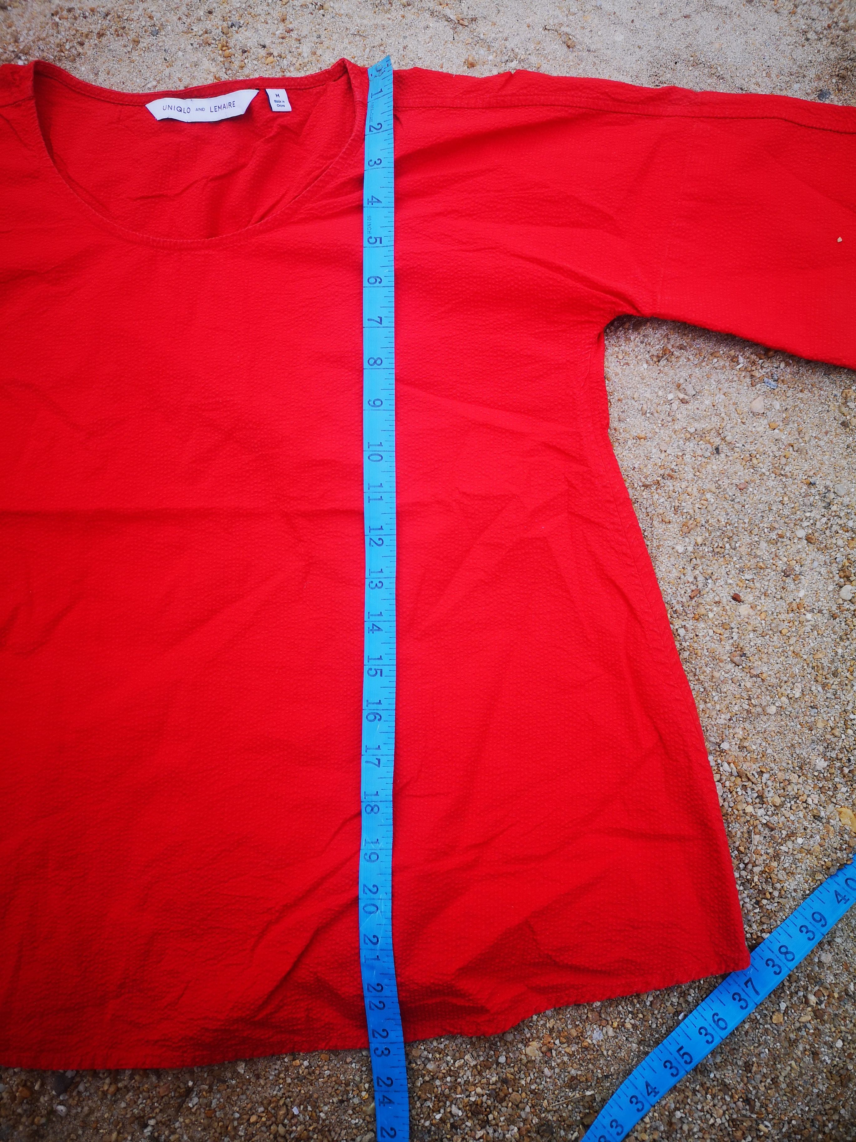 Lemaire × Uniqlo Lemaire Red Blouse Size M / US 6-8 / IT 42-44 - 7 Thumbnail