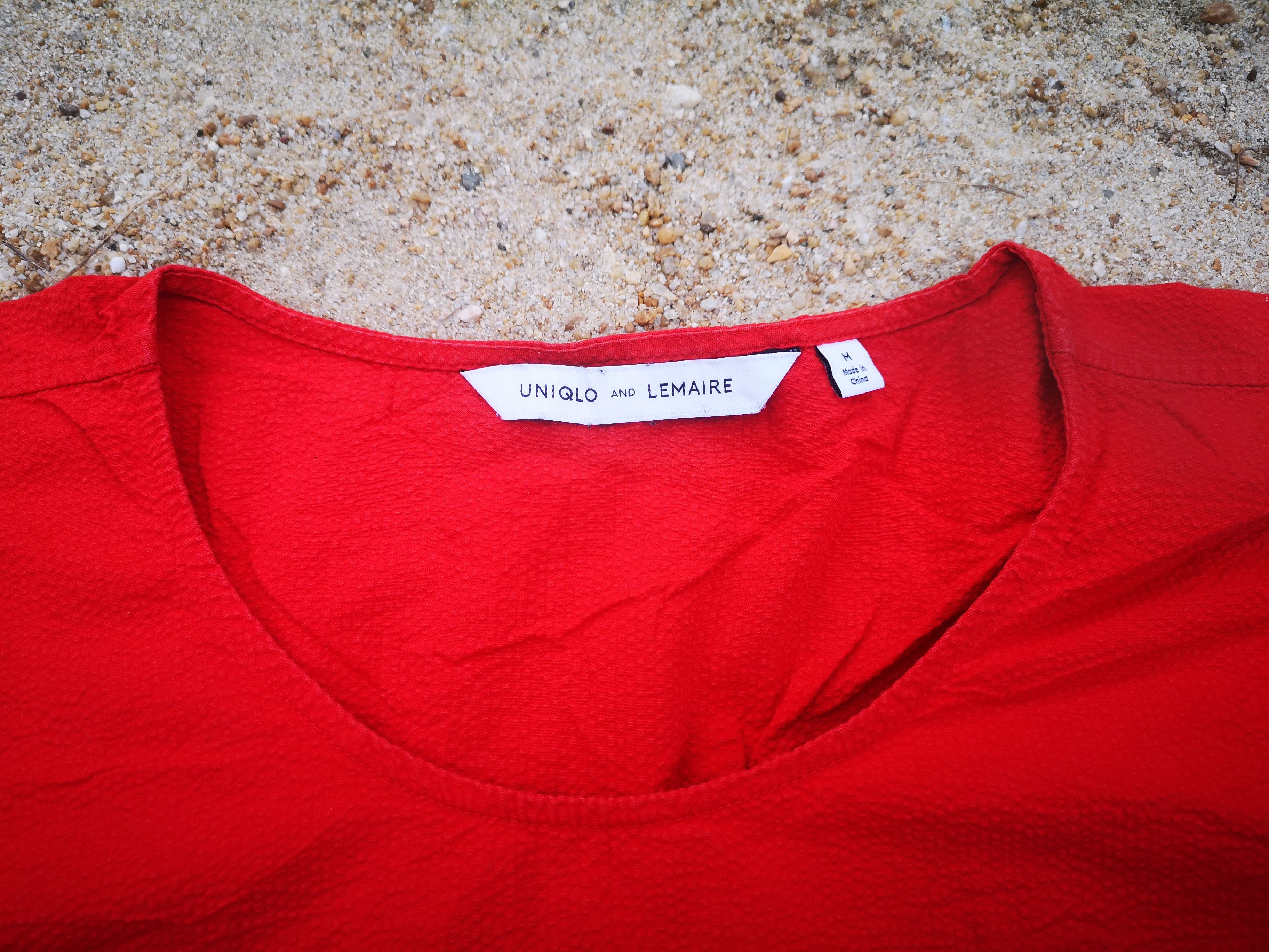 Lemaire × Uniqlo Lemaire Red Blouse Size M / US 6-8 / IT 42-44 - 4 Thumbnail