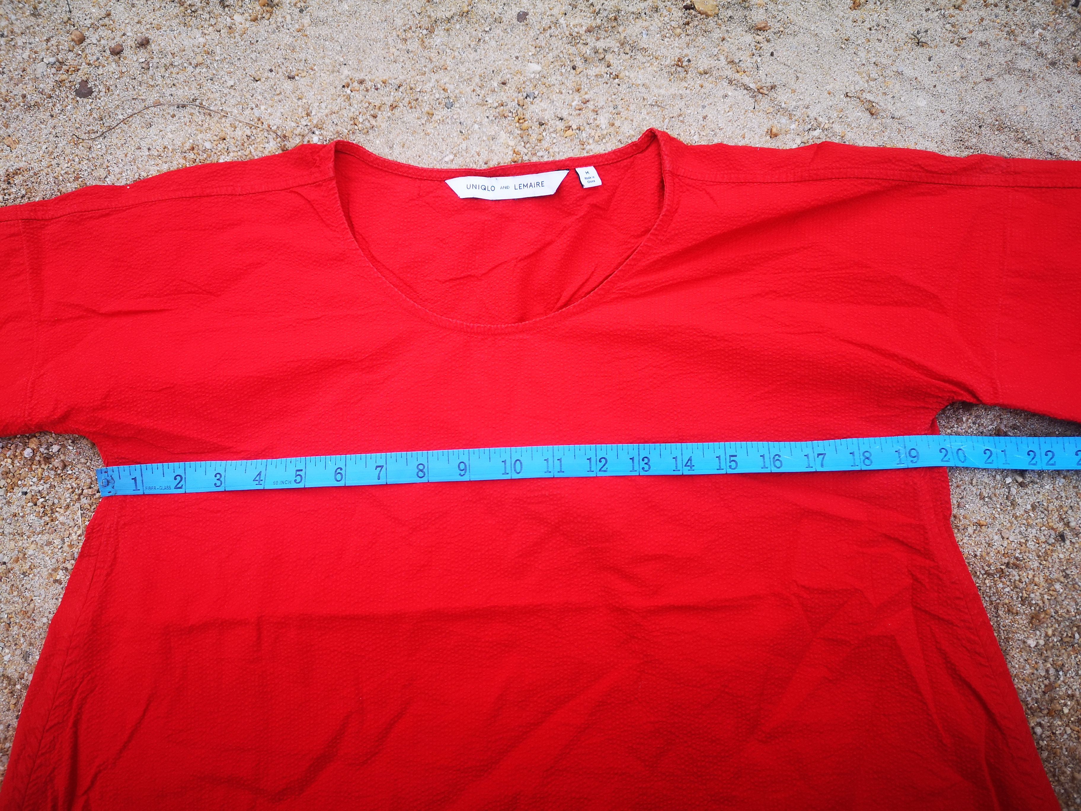 Lemaire × Uniqlo Lemaire Red Blouse Size M / US 6-8 / IT 42-44 - 6 Thumbnail