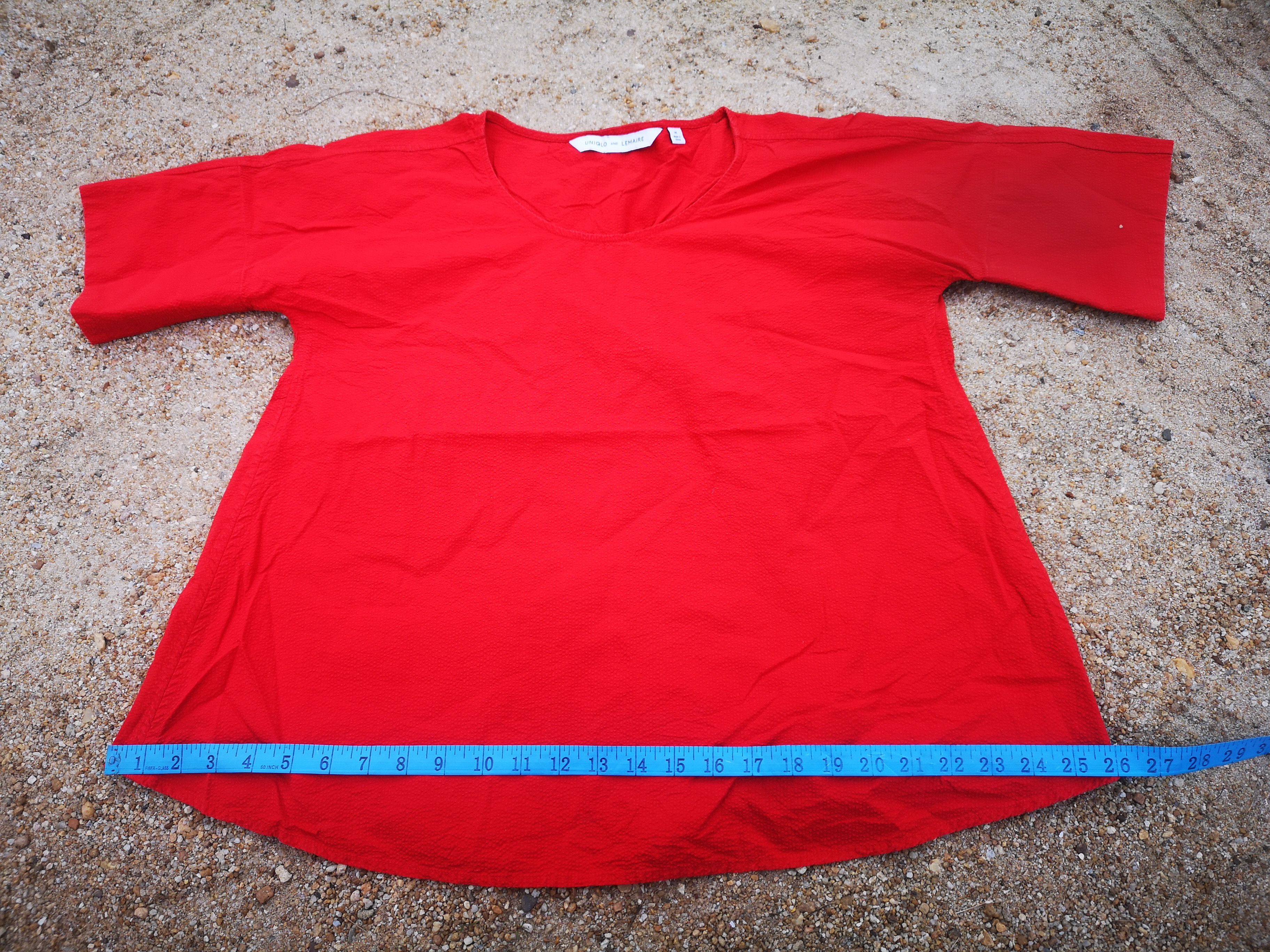 Lemaire × Uniqlo Lemaire Red Blouse Size M / US 6-8 / IT 42-44 - 8 Thumbnail