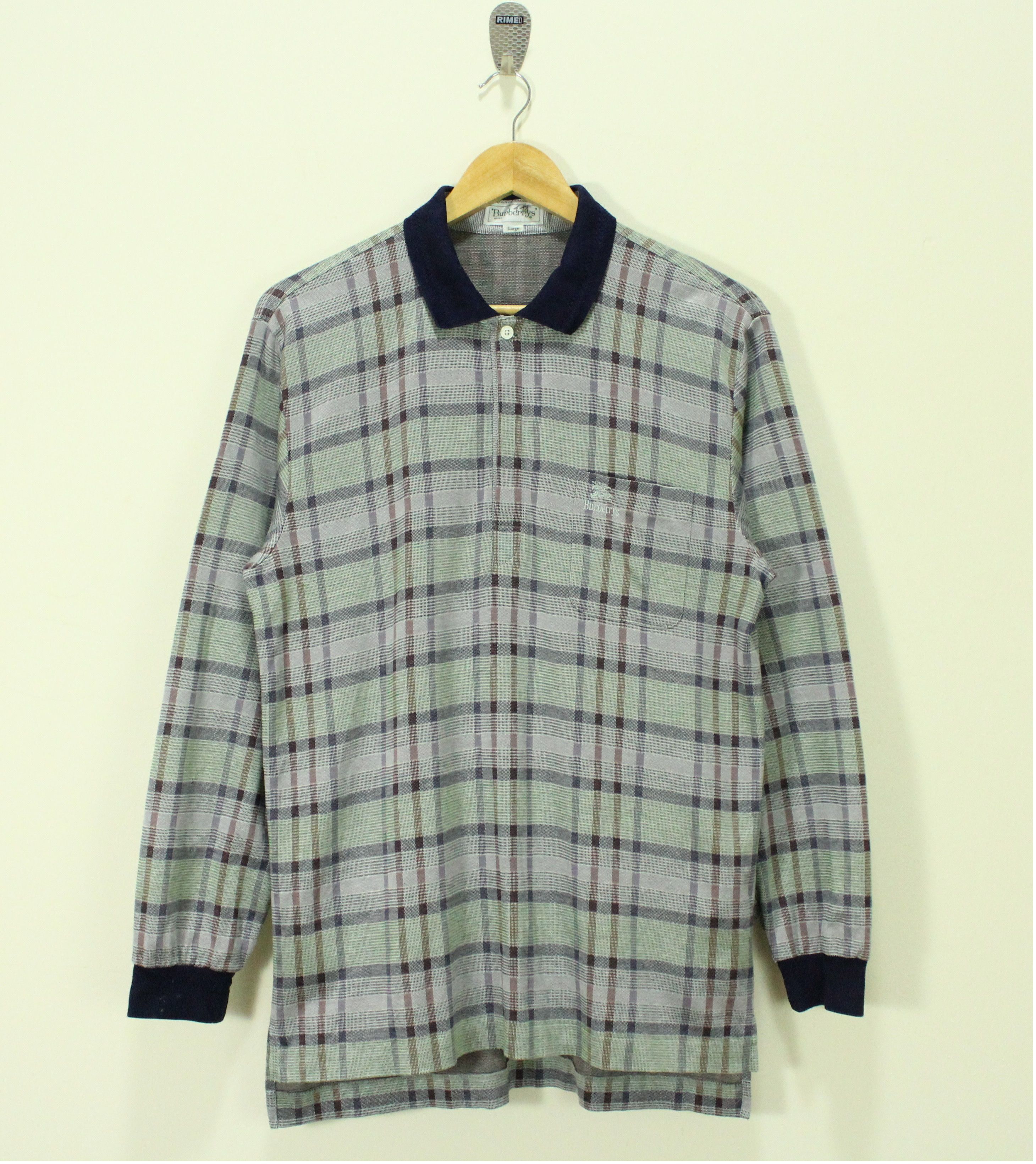 Burberry BURBERRYS Shirt Polo Novacheck Vintage Burberry Size US M / EU 48-50 / 2 - 1 Thumbnail
