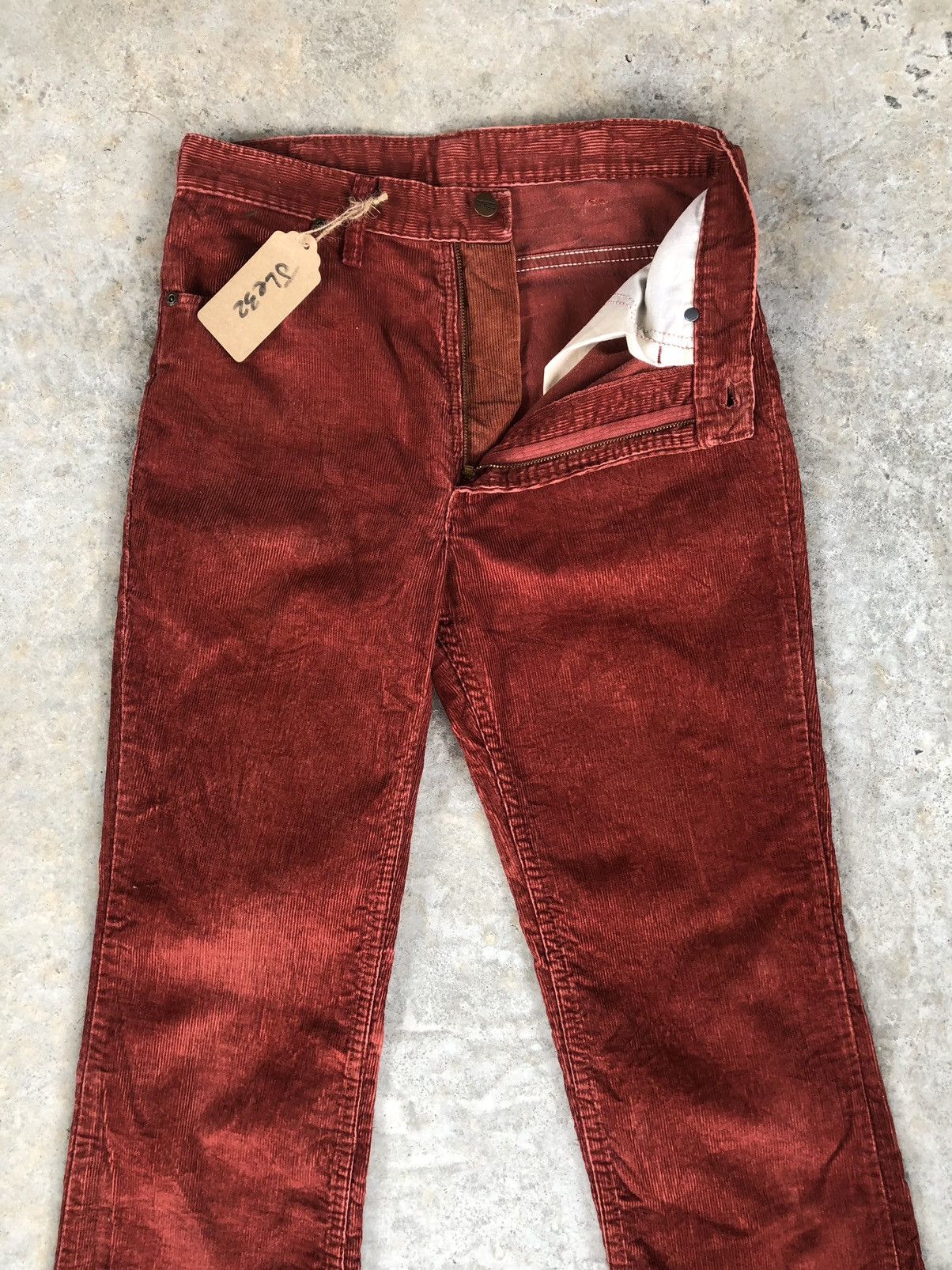 If Six Was Nine Vintage 70’s Wrangler Corduroy Flared Jeans Size US 29 - 3 Thumbnail