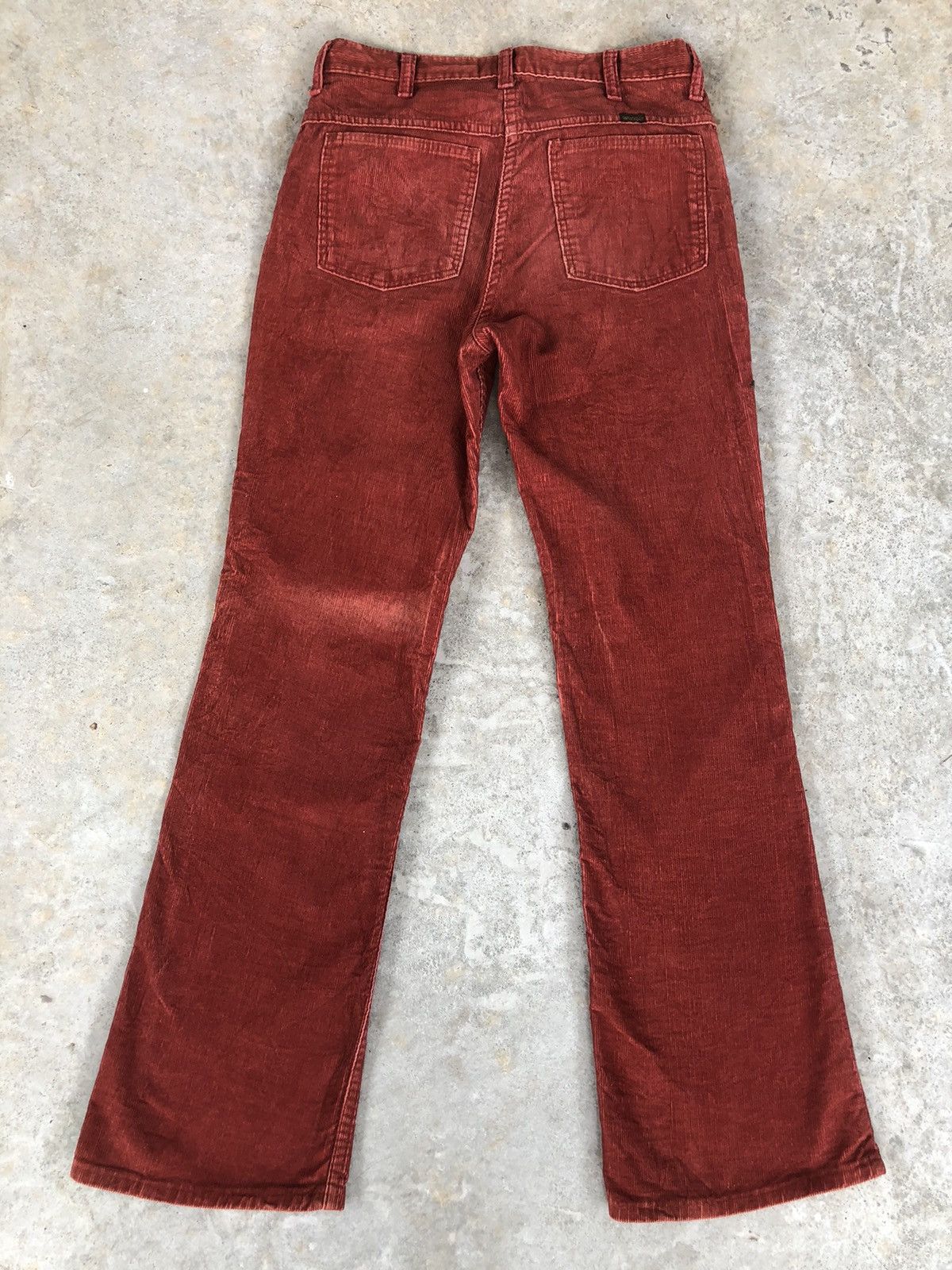 If Six Was Nine Vintage 70’s Wrangler Corduroy Flared Jeans Size US 29 - 2 Thumbnail