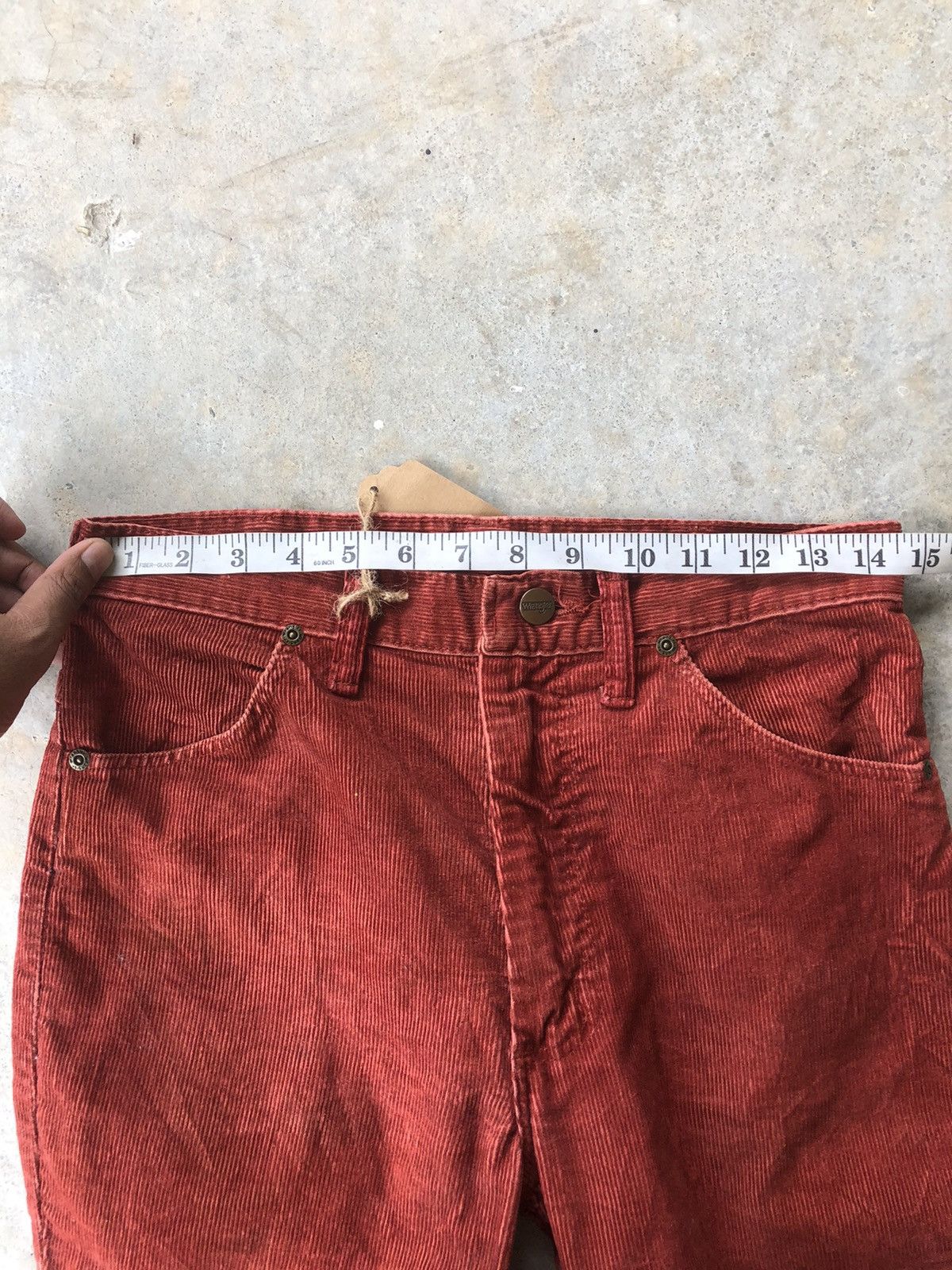 If Six Was Nine Vintage 70’s Wrangler Corduroy Flared Jeans Size US 29 - 15 Thumbnail