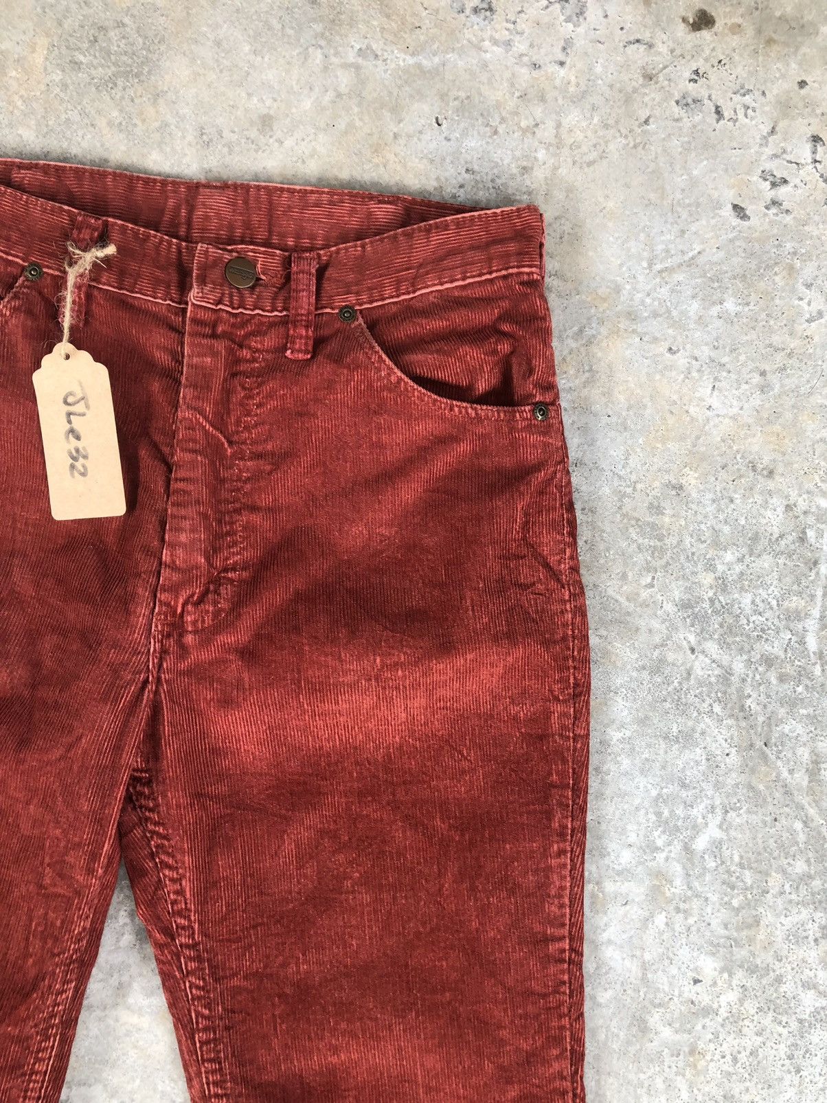 If Six Was Nine Vintage 70’s Wrangler Corduroy Flared Jeans Size US 29 - 5 Thumbnail