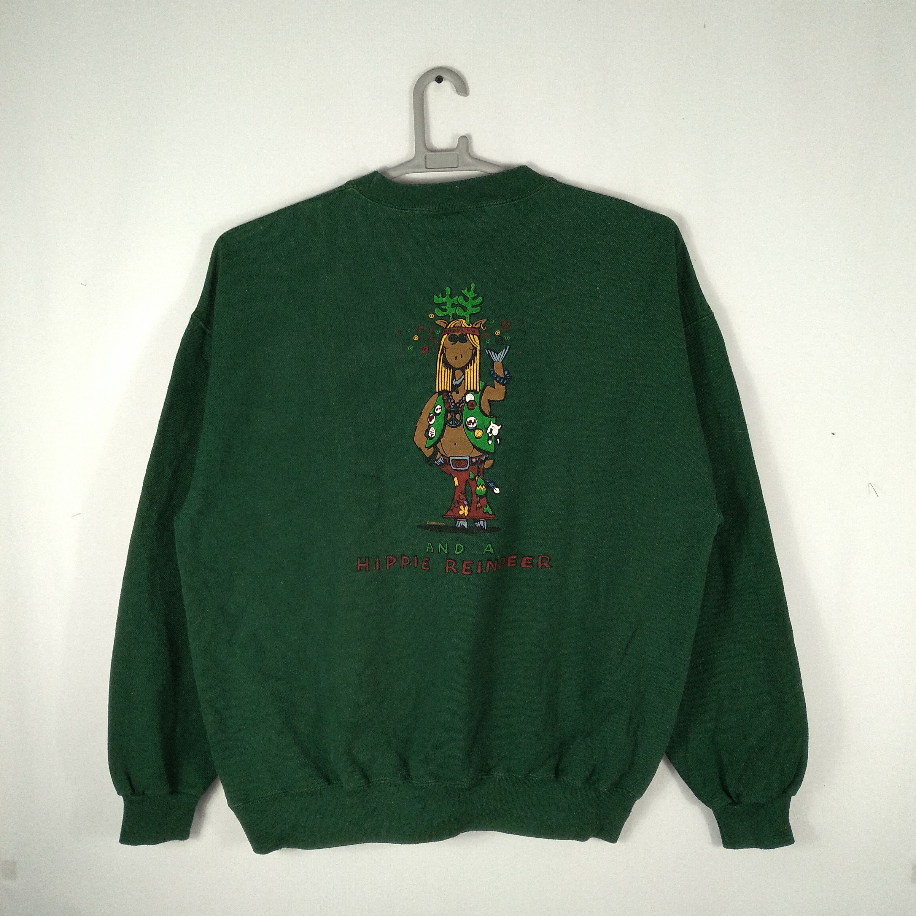 Vintage Vintage 90s Crazy Shirts Cartoon Double Print Sweatshirts Size US M / EU 48-50 / 2 - 5 Thumbnail