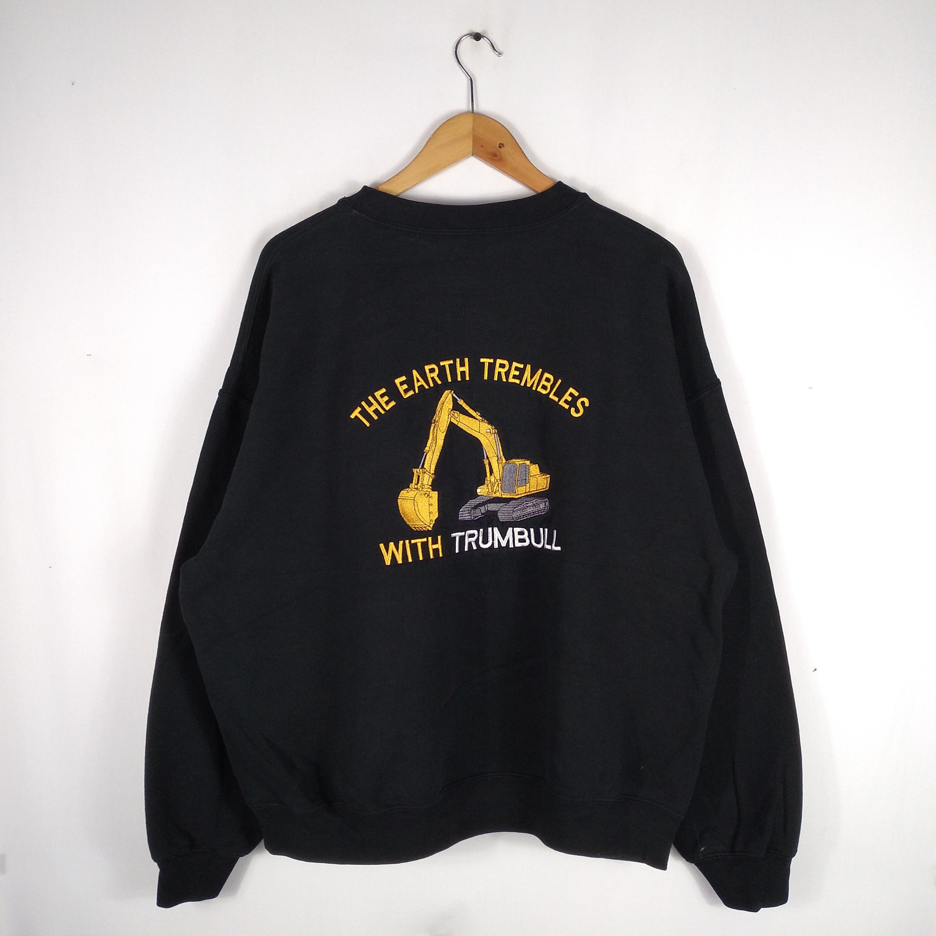 Caterpillar × Vintage Vintage Tractor Trumbull Embroidery Sweatshirts Size US L / EU 52-54 / 3 - 1 Thumbnail