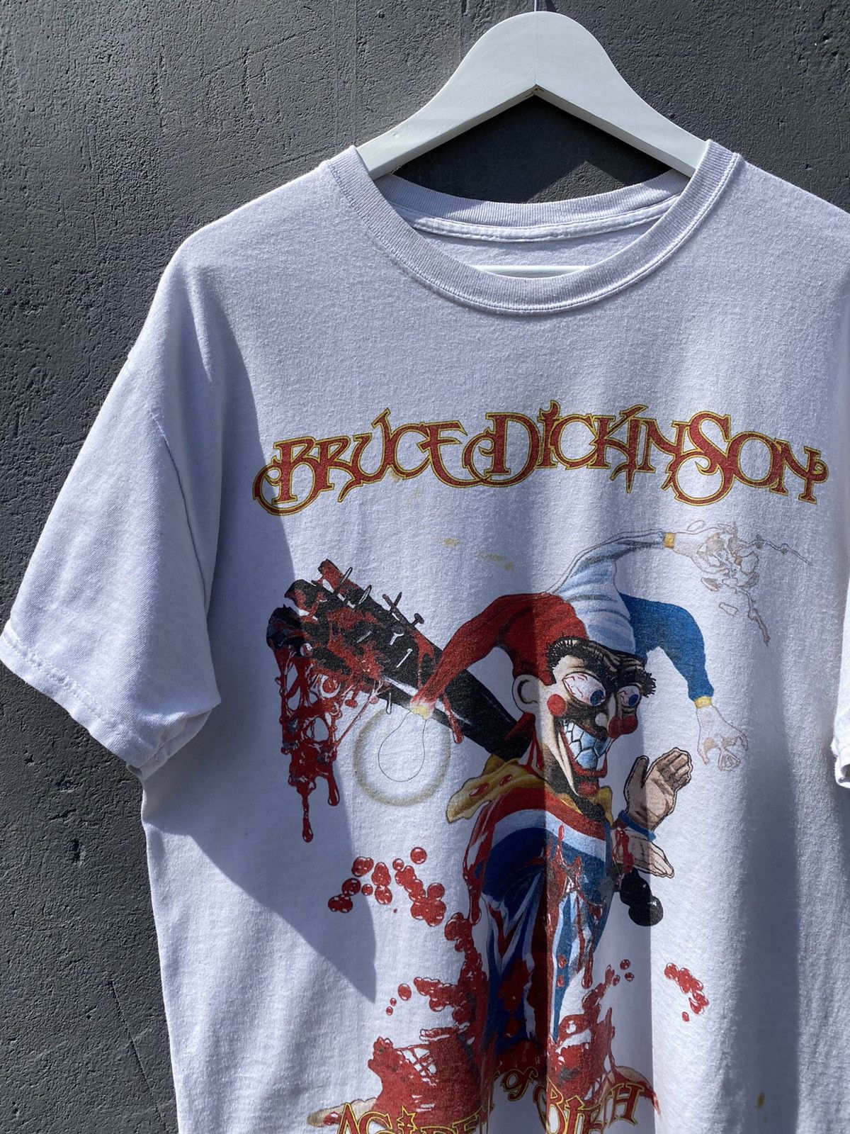 Band Tees × Japanese Brand × Vintage Vintage 90s Bruce Dickinson Accident Of Birth Band Tee Size US L / EU 52-54 / 3 - 2 Thumbnail
