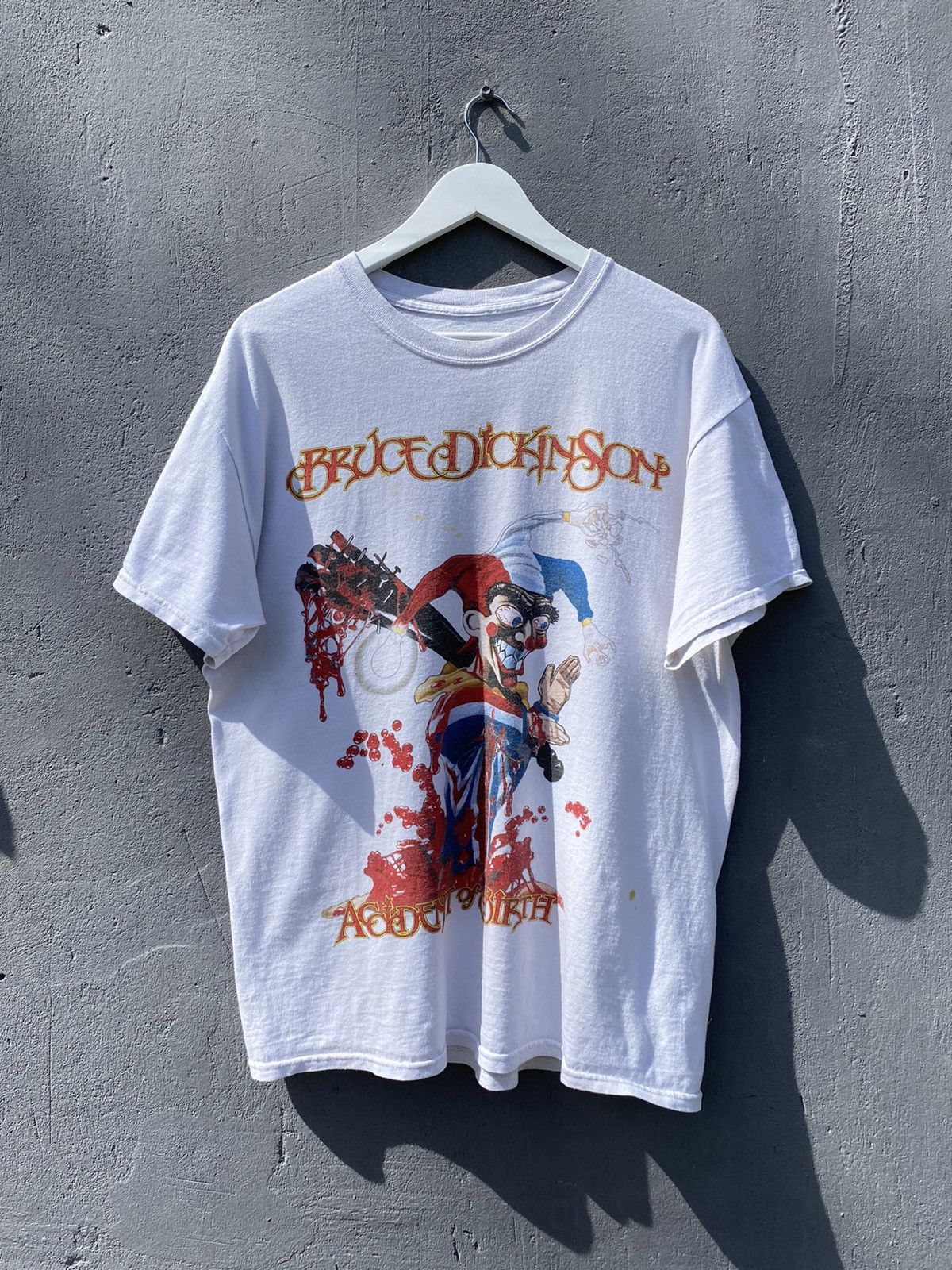 Band Tees × Japanese Brand × Vintage Vintage 90s Bruce Dickinson Accident Of Birth Band Tee Size US L / EU 52-54 / 3 - 1 Thumbnail