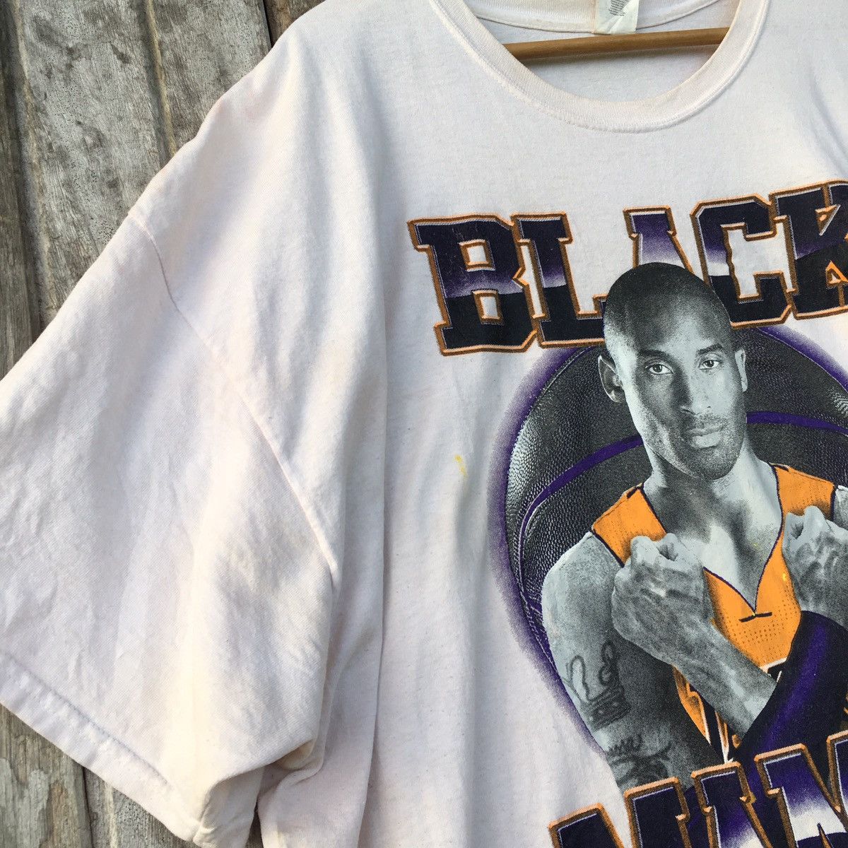 NBA Thrashed Vintage Black Mamba Kobe Bryant ERD GRUNGE GRAIL T Size US XXL / EU 58 / 5 - 5 Thumbnail
