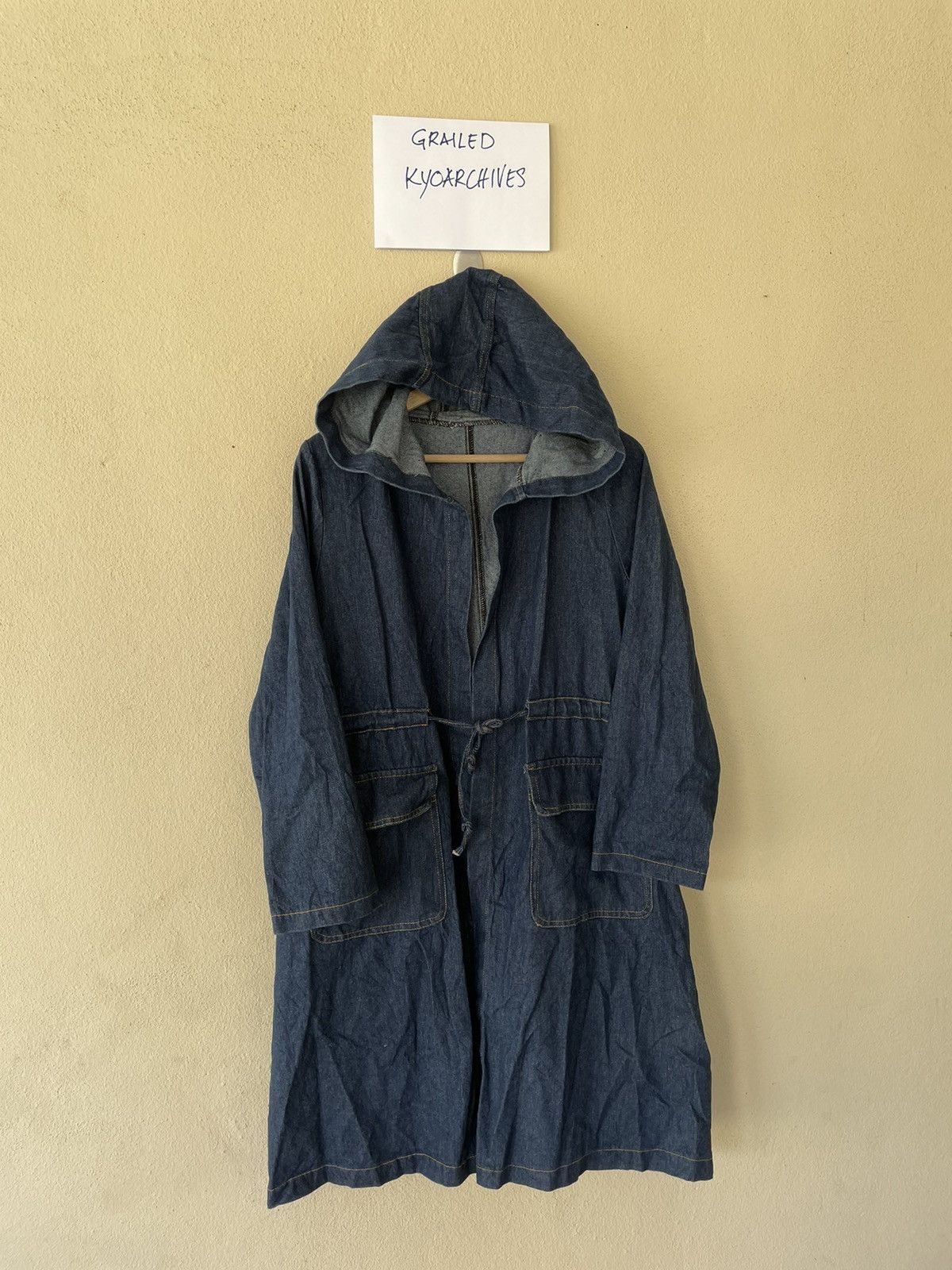 Japanese Brand × Vintage VINTAGE BLUE DENIM PARKAS S-M Size US M / EU 48-50 / 2 - 1 Thumbnail