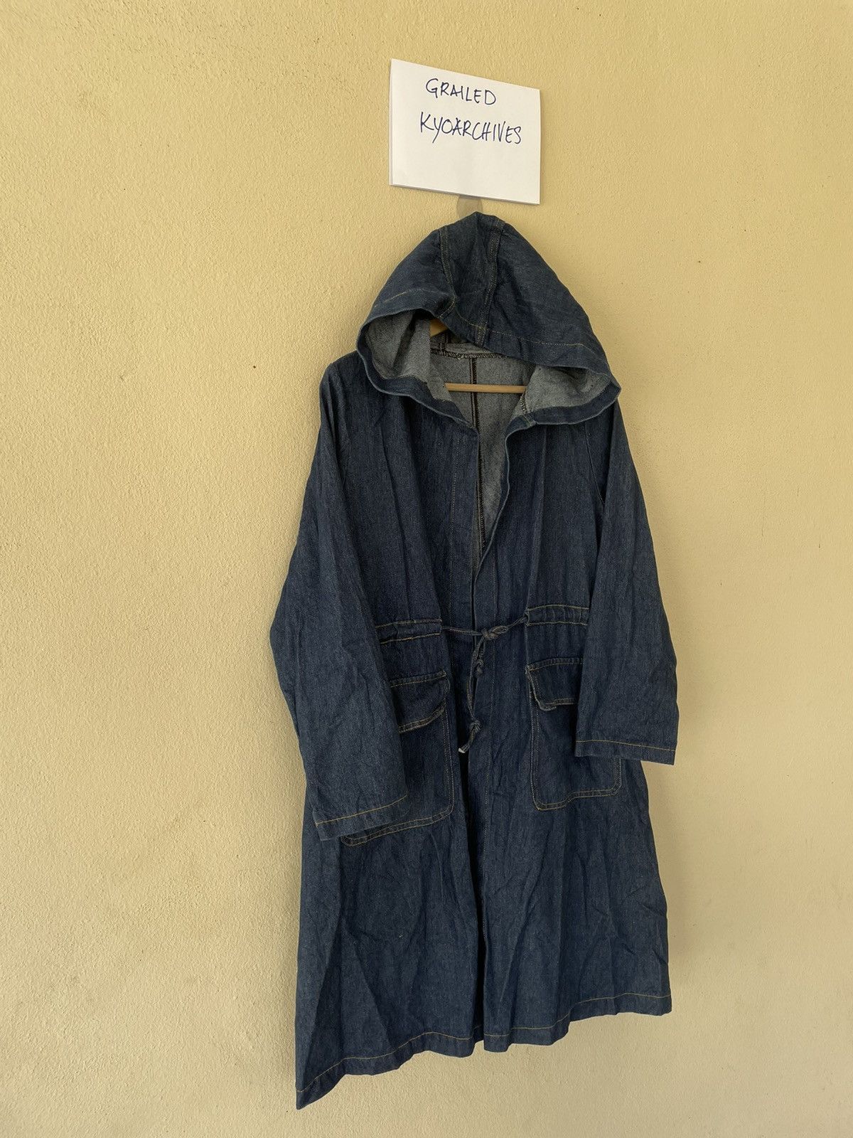 Japanese Brand × Vintage VINTAGE BLUE DENIM PARKAS S-M Size US M / EU 48-50 / 2 - 2 Thumbnail