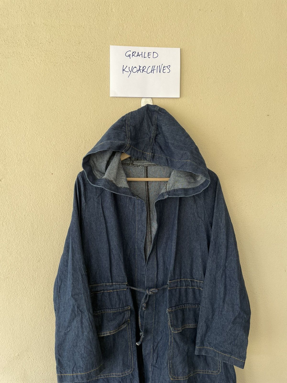 Japanese Brand × Vintage VINTAGE BLUE DENIM PARKAS S-M Size US M / EU 48-50 / 2 - 3 Thumbnail