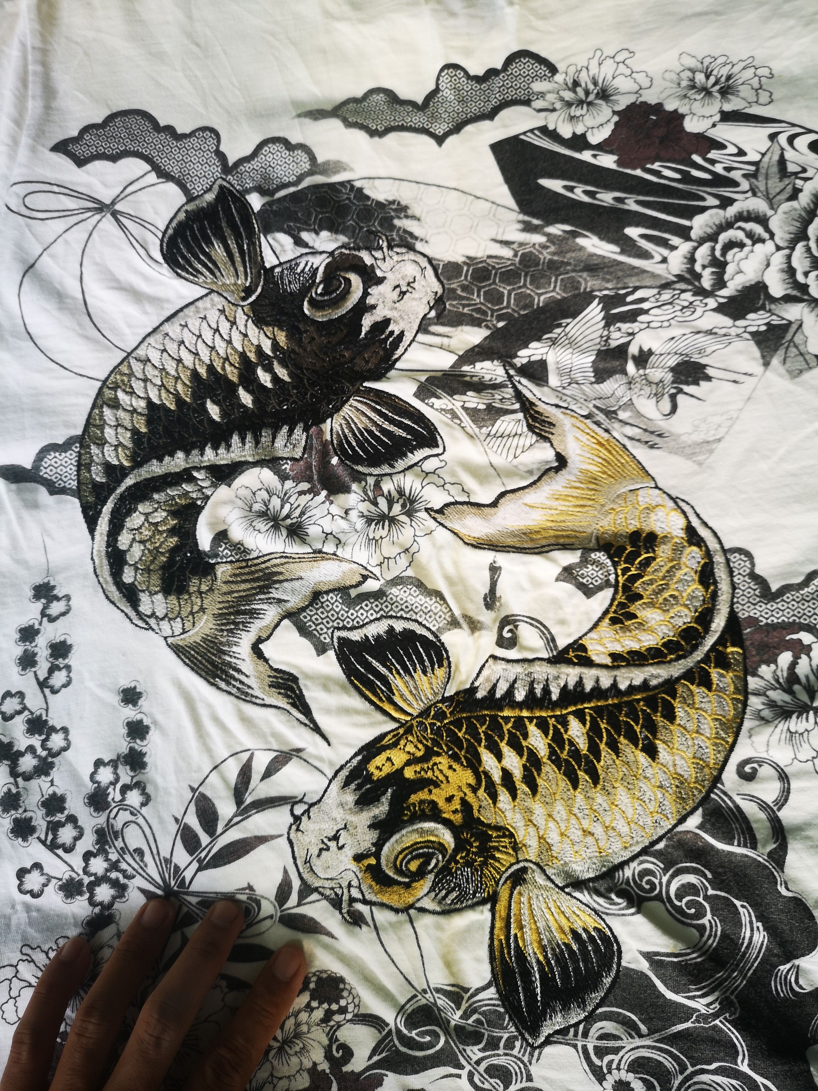Japanese Brand Shirt Koi Fish Sukajan Design Embroidery Size US L / EU 52-54 / 3 - 5 Thumbnail