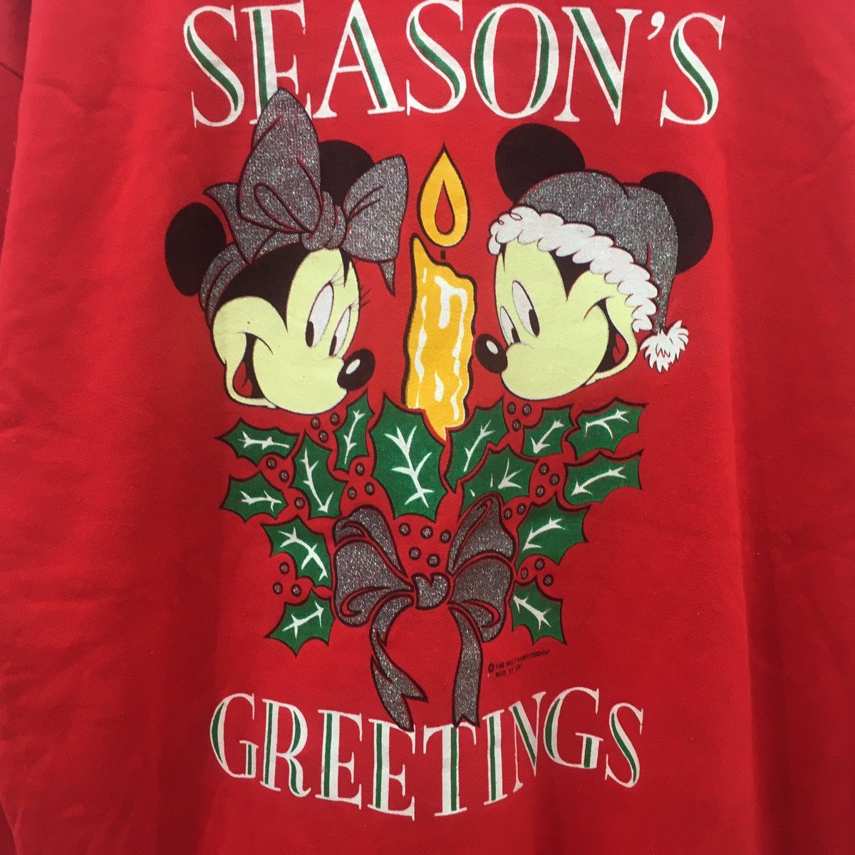 Disney × Mickey Mouse × Vintage Vintage MICKEY MOUSE Merry Chrismas unisex sweatshirt usa Size US XL / EU 56 / 4 - 5 Thumbnail