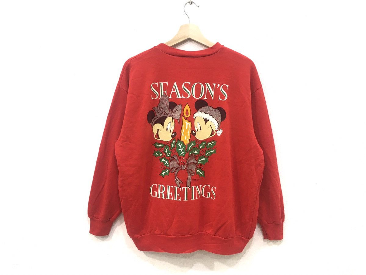 Disney × Mickey Mouse × Vintage Vintage MICKEY MOUSE Merry Chrismas unisex sweatshirt usa Size US XL / EU 56 / 4 - 2 Thumbnail