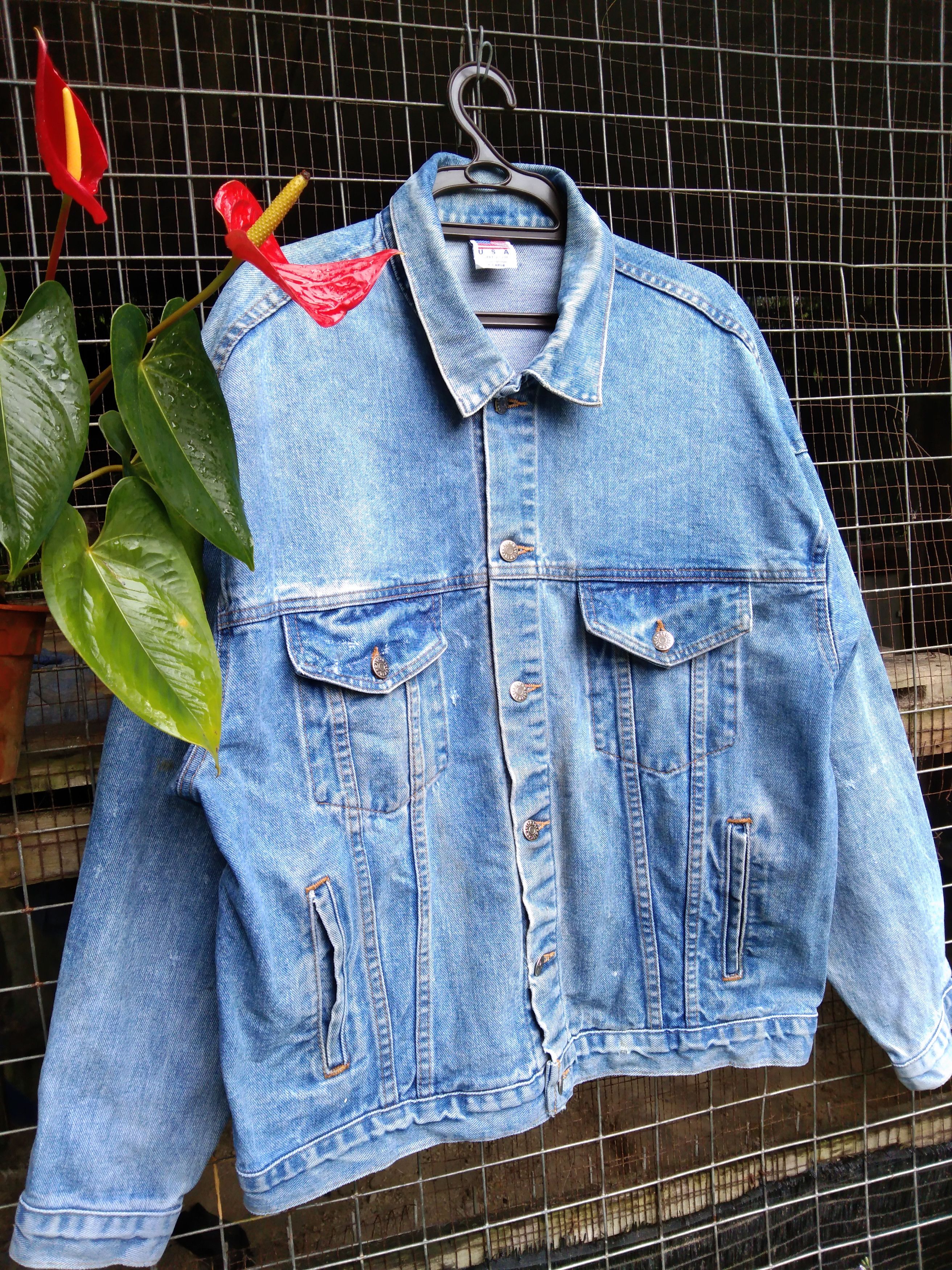 Vintage VINTAGE RAYNOR GARRAGE DOORS WORKERS DENIM JACKET Size US XL / EU 56 / 4 - 3 Thumbnail