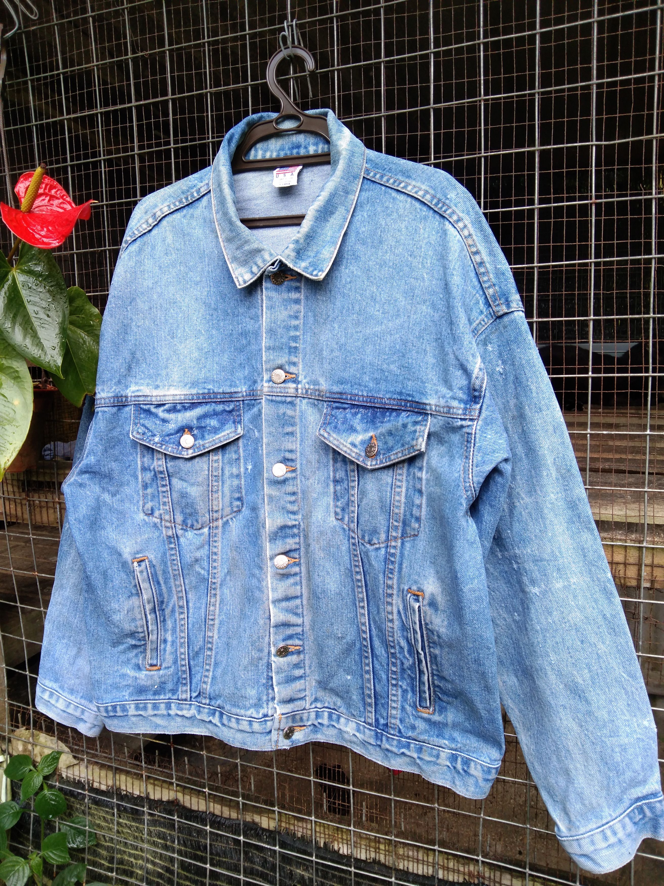 Vintage VINTAGE RAYNOR GARRAGE DOORS WORKERS DENIM JACKET Size US XL / EU 56 / 4 - 2 Thumbnail