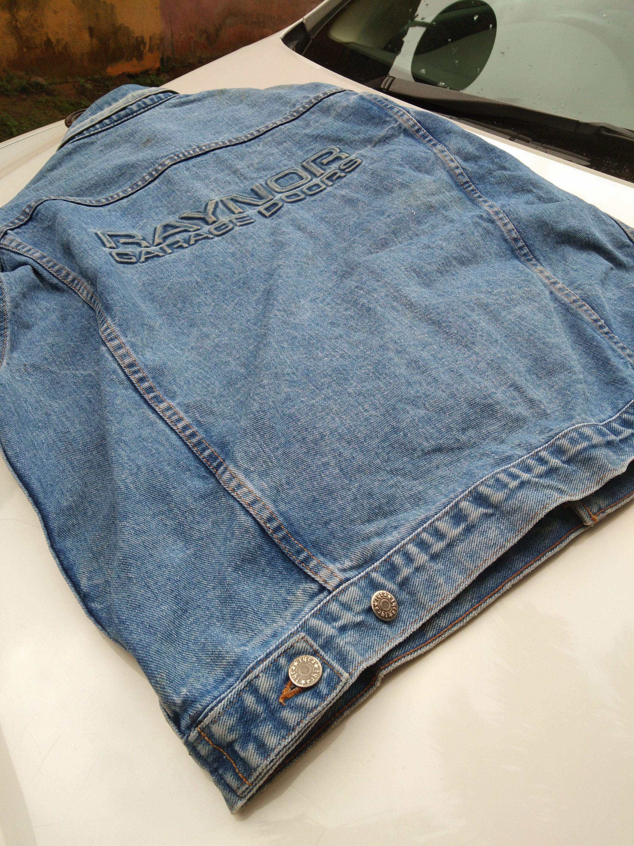 Vintage VINTAGE RAYNOR GARRAGE DOORS WORKERS DENIM JACKET Size US XL / EU 56 / 4 - 12 Thumbnail
