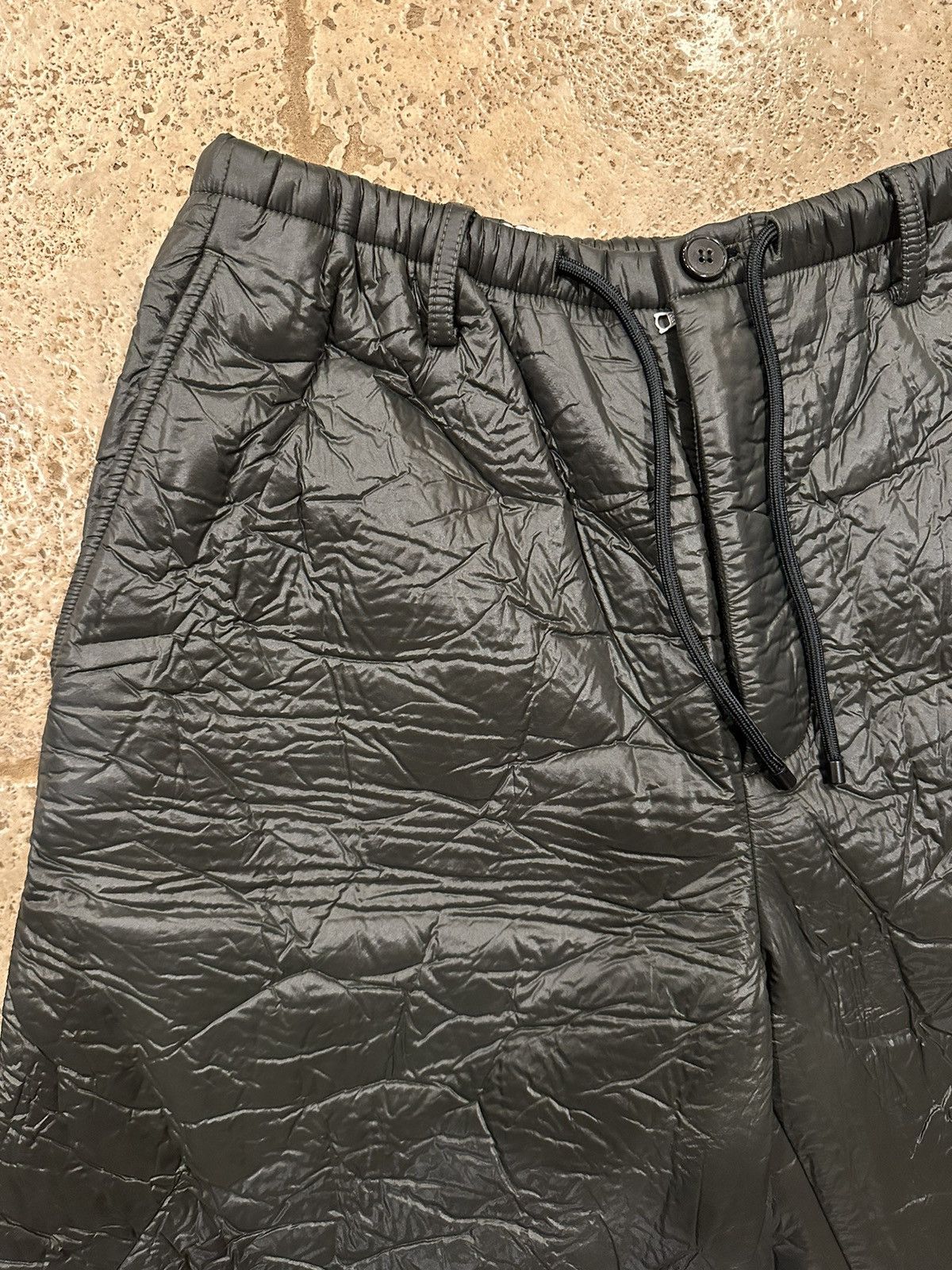 Dries Van Noten Dries Van Noten Plyd Crinkled / Wrinkled Padded Green Shorts Size US 30 / EU 46 - 5 Thumbnail
