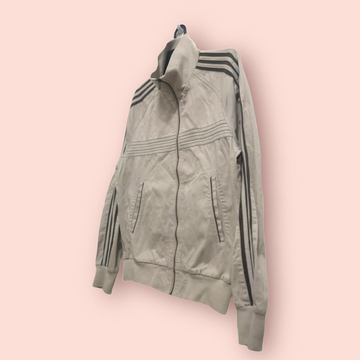 Adidas Y2K ADIDAS 3 STRIPES SPELLOUT CASUAL ZIPPER JACKET Size US M / EU 48-50 / 2 - 14 Thumbnail