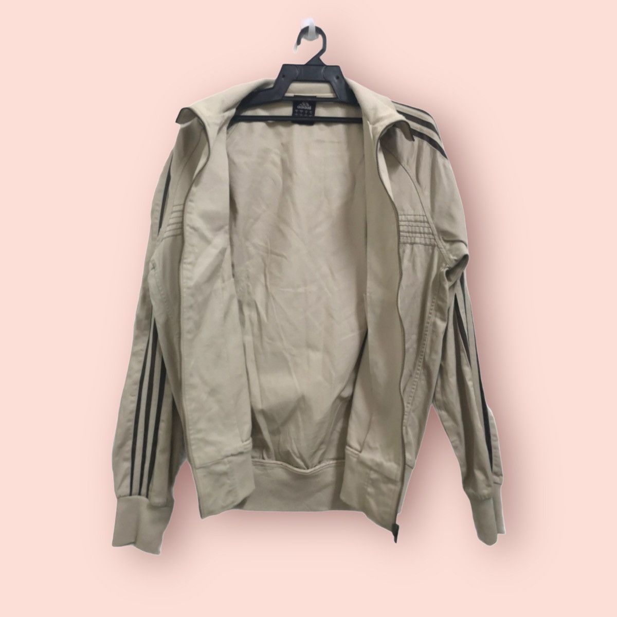 Adidas Y2K ADIDAS 3 STRIPES SPELLOUT CASUAL ZIPPER JACKET Size US M / EU 48-50 / 2 - 3 Thumbnail