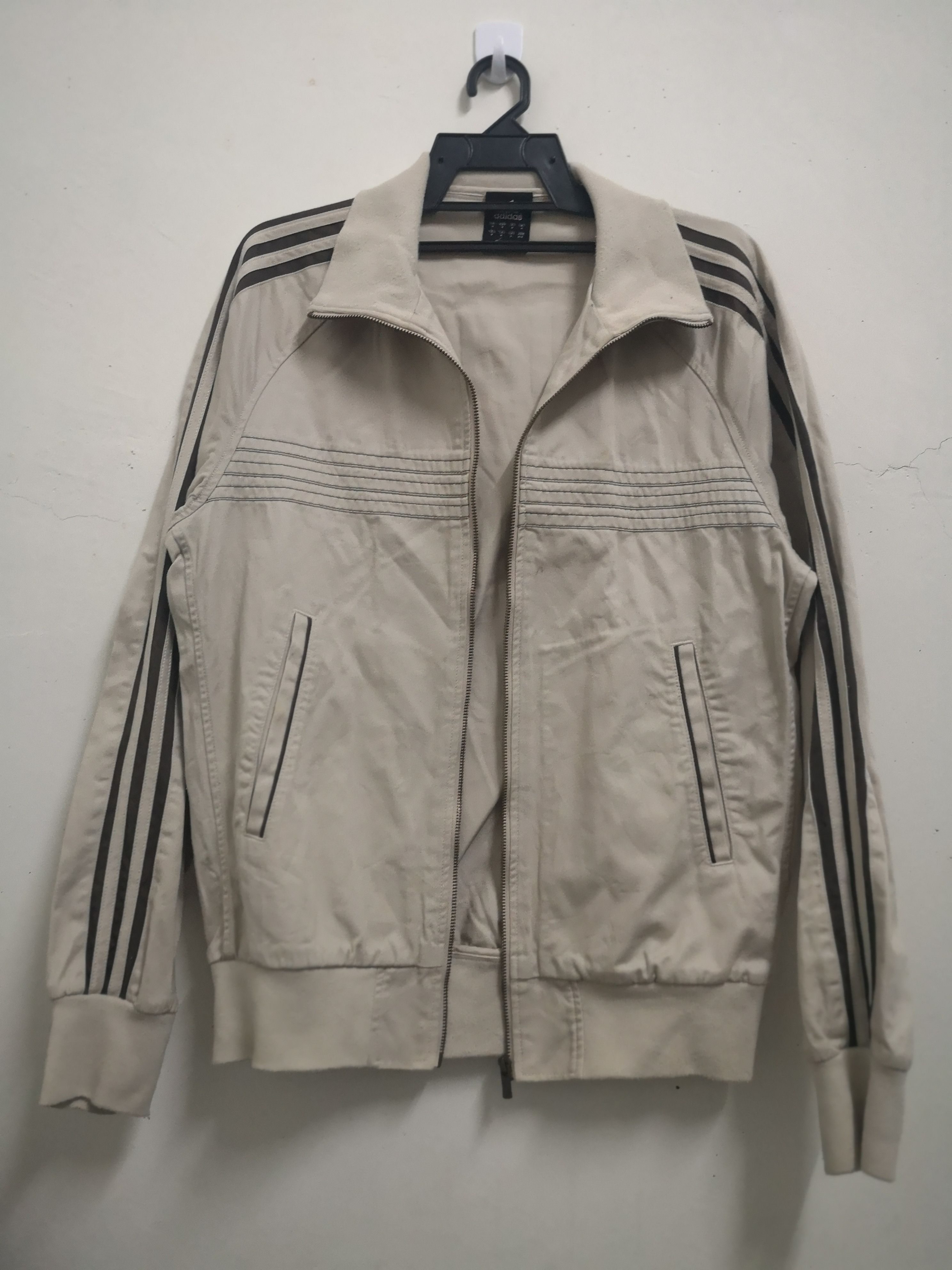 Adidas Y2K ADIDAS 3 STRIPES SPELLOUT CASUAL ZIPPER JACKET Size US M / EU 48-50 / 2 - 16 Thumbnail