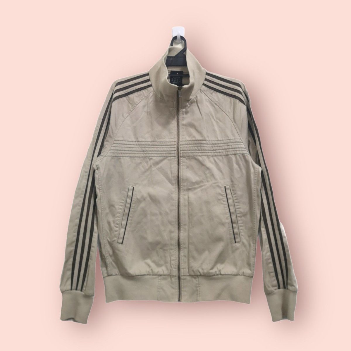 Adidas Y2K ADIDAS 3 STRIPES SPELLOUT CASUAL ZIPPER JACKET Size US M / EU 48-50 / 2 - 2 Thumbnail