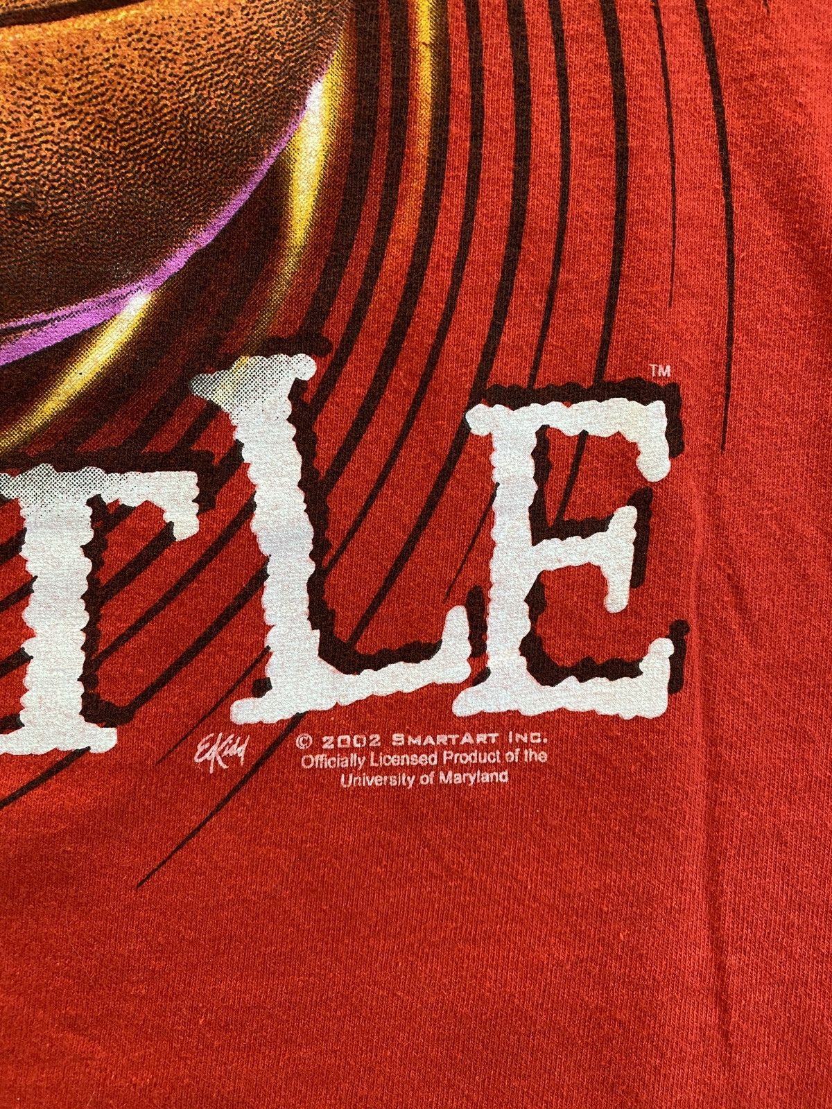 Fruit Of The Loom Vintage 2002 Maryland Terps Basketball Fear the Turtle Tee Size US M / EU 48-50 / 2 - 9 Thumbnail