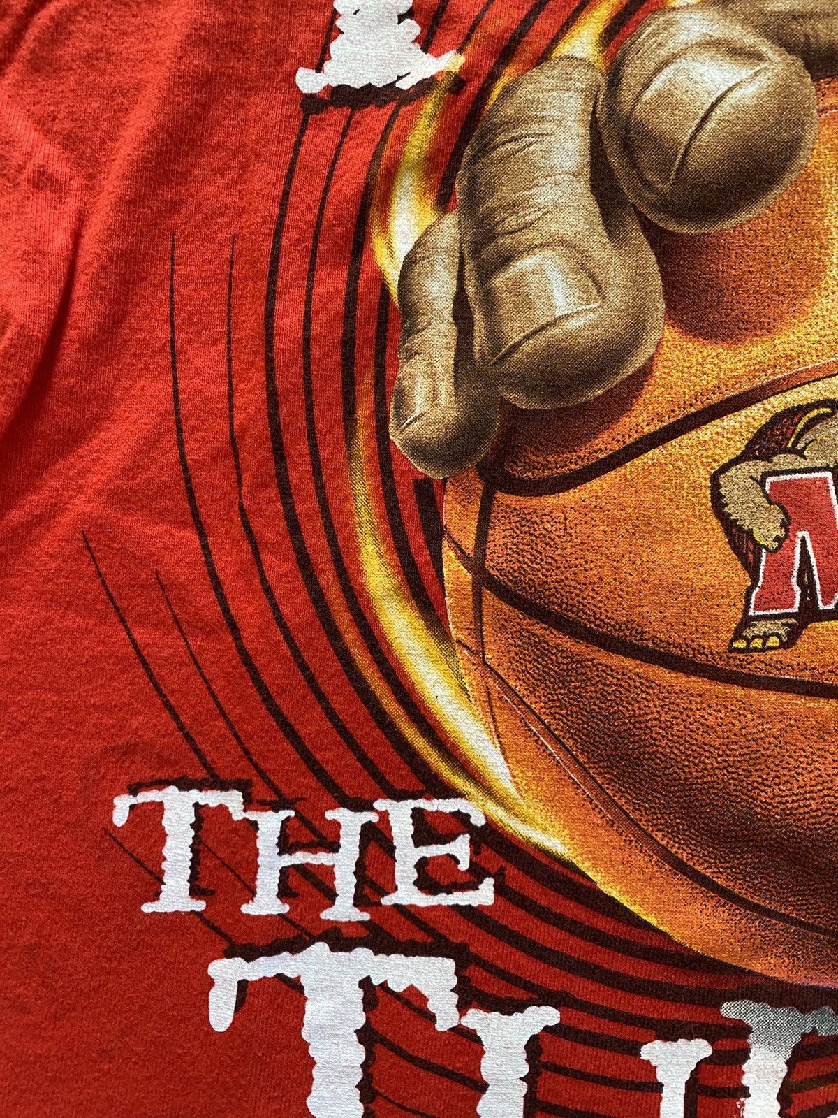 Fruit Of The Loom Vintage 2002 Maryland Terps Basketball Fear the Turtle Tee Size US M / EU 48-50 / 2 - 6 Thumbnail