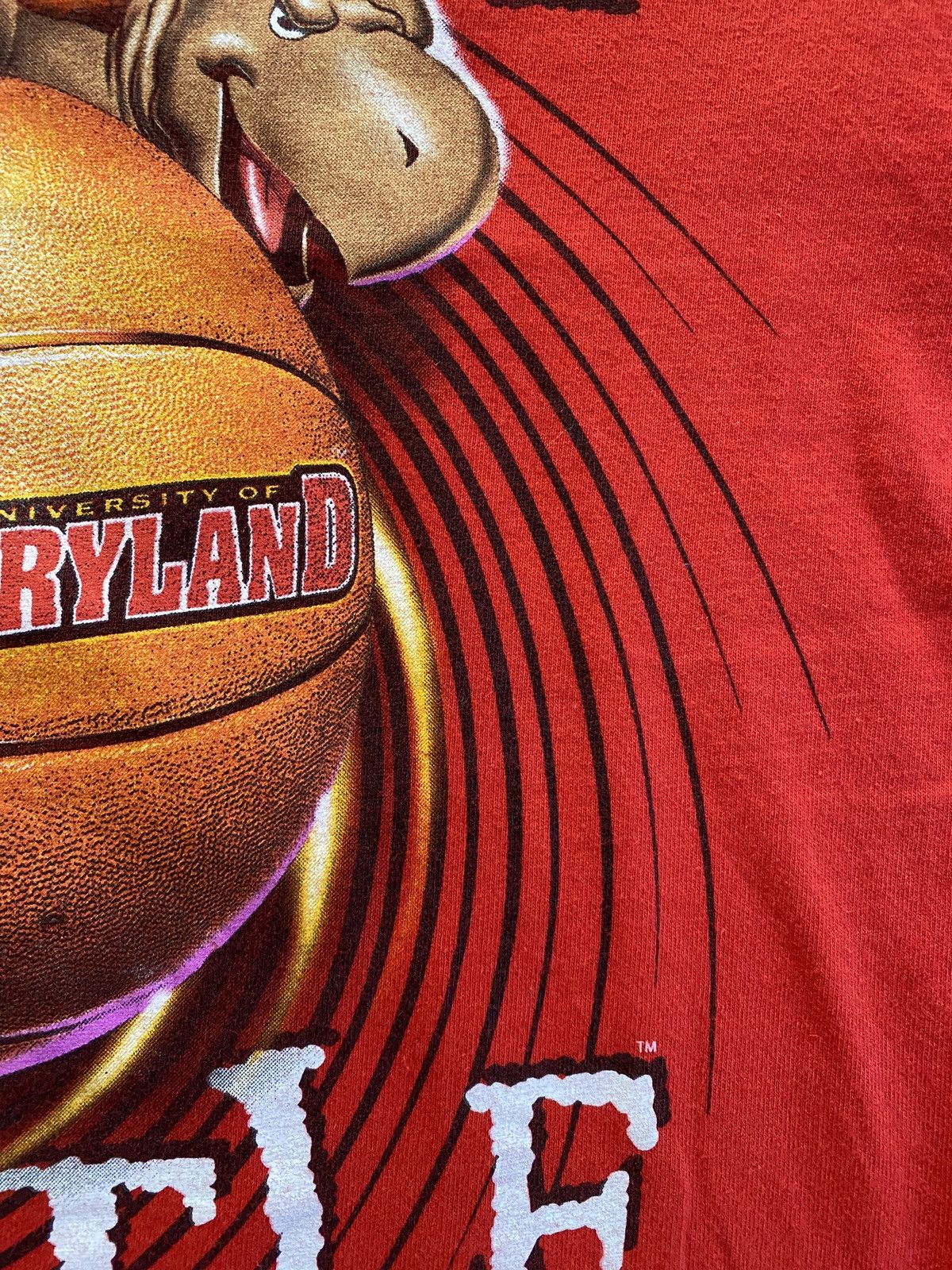 Fruit Of The Loom Vintage 2002 Maryland Terps Basketball Fear the Turtle Tee Size US M / EU 48-50 / 2 - 7 Thumbnail
