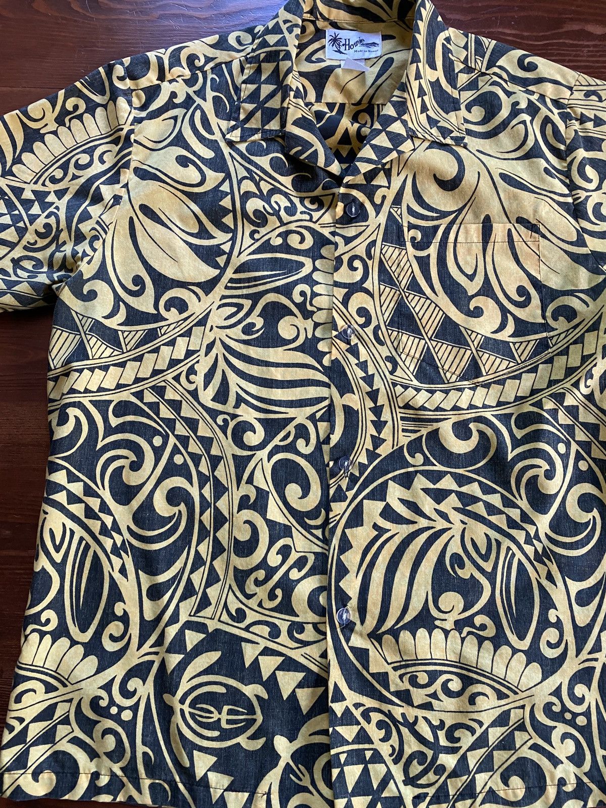 Vintage Vintage 80’s Howie Tribal Style Hawaiian Button Up Shirt Size US L / EU 52-54 / 3 - 3 Thumbnail