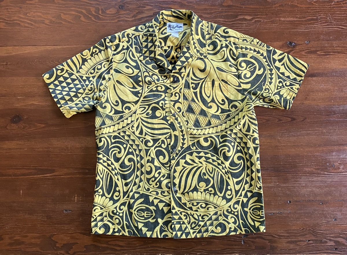 Vintage Vintage 80’s Howie Tribal Style Hawaiian Button Up Shirt Size US L / EU 52-54 / 3 - 2 Thumbnail