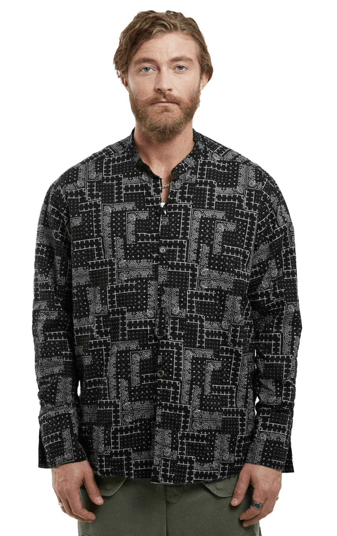 Greg Lauren SS20 Greg Lauren Paisley Button Up Bandana Patchwork Jacket Size US XL / EU 56 / 4 - 7 Thumbnail